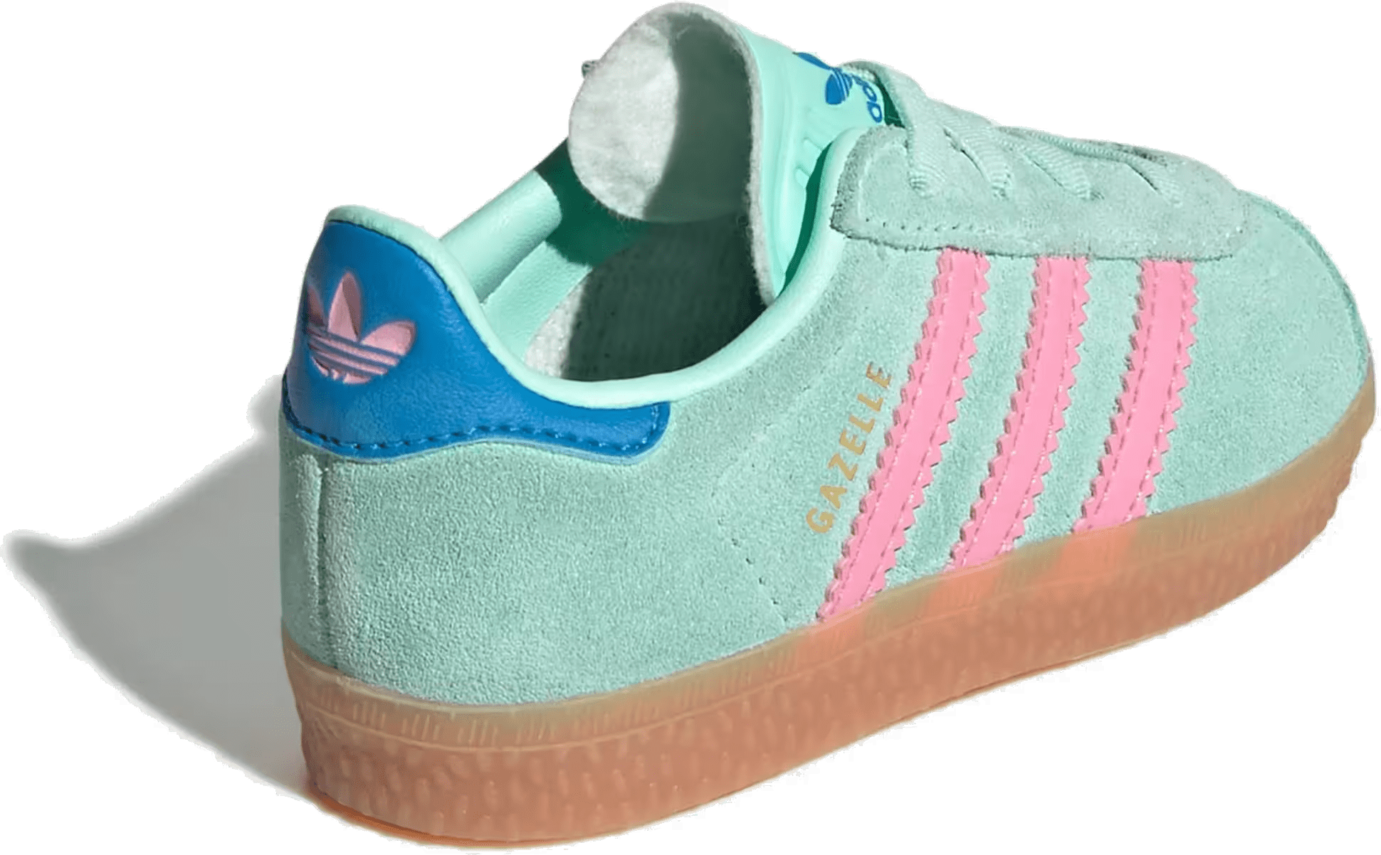 adidas Gazelle Comfort Closure Clear Mint Bliss Pink Bright Blue (TD)