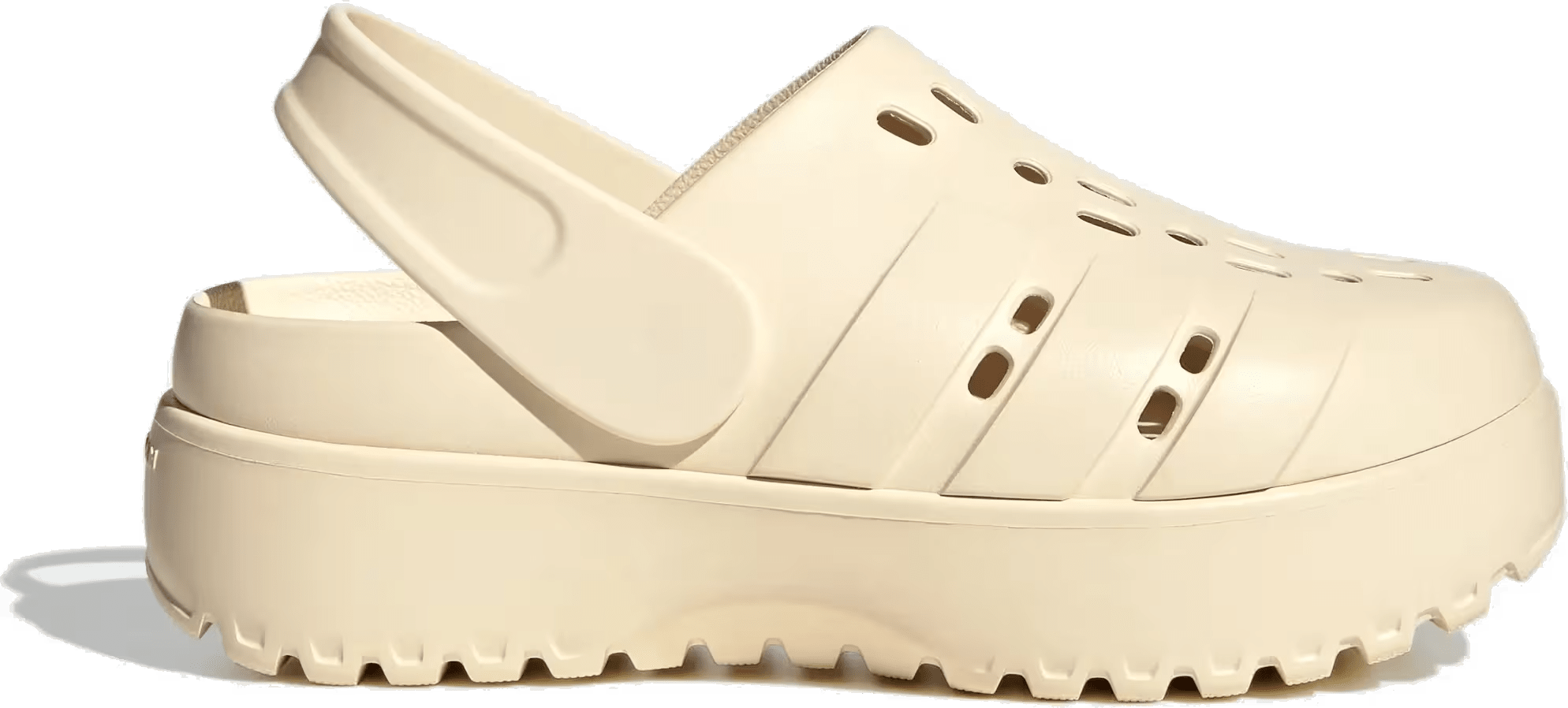 adidas Adilette Platform Clogs Wonder White (Women's)
