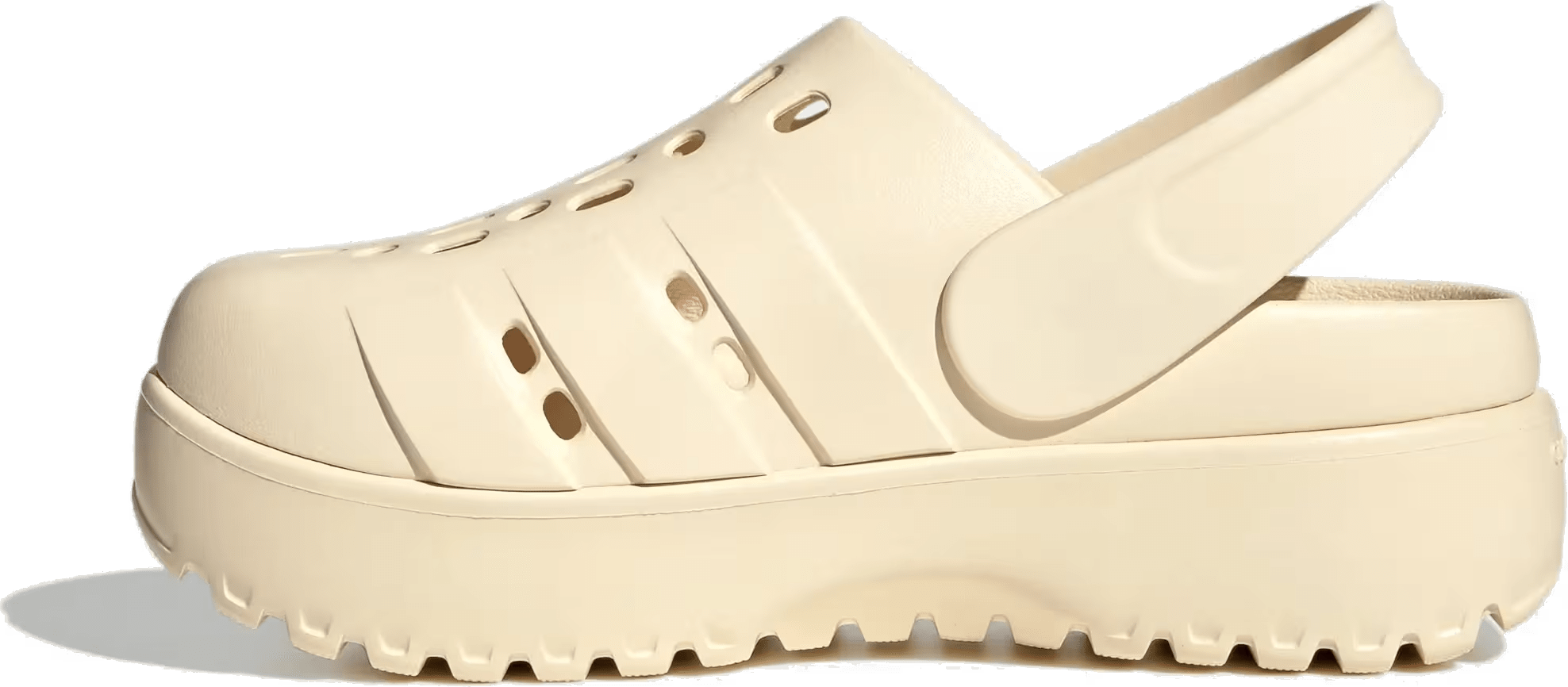 adidas Adilette Platform Clogs Wonder White (Women's)