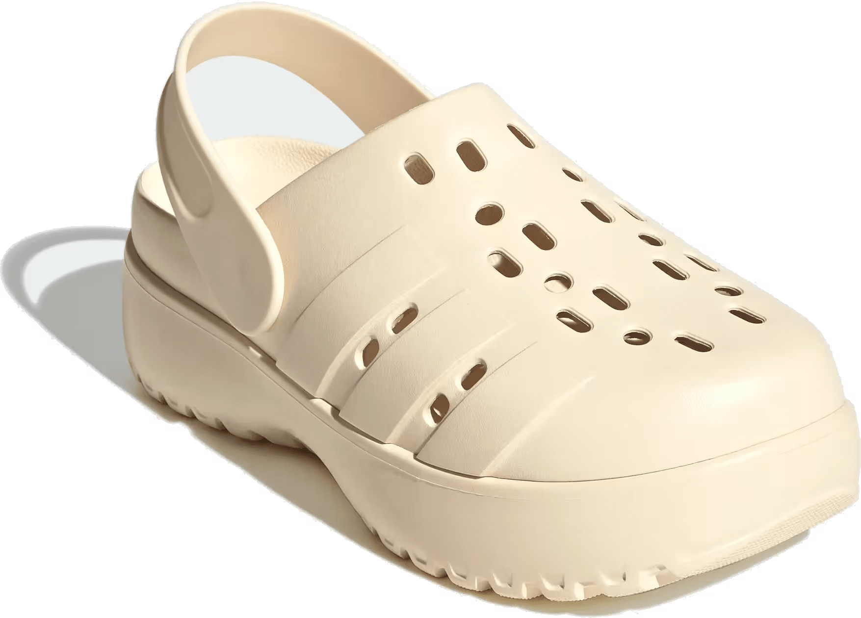 adidas Adilette Platform Clogs Wonder White (Women's)