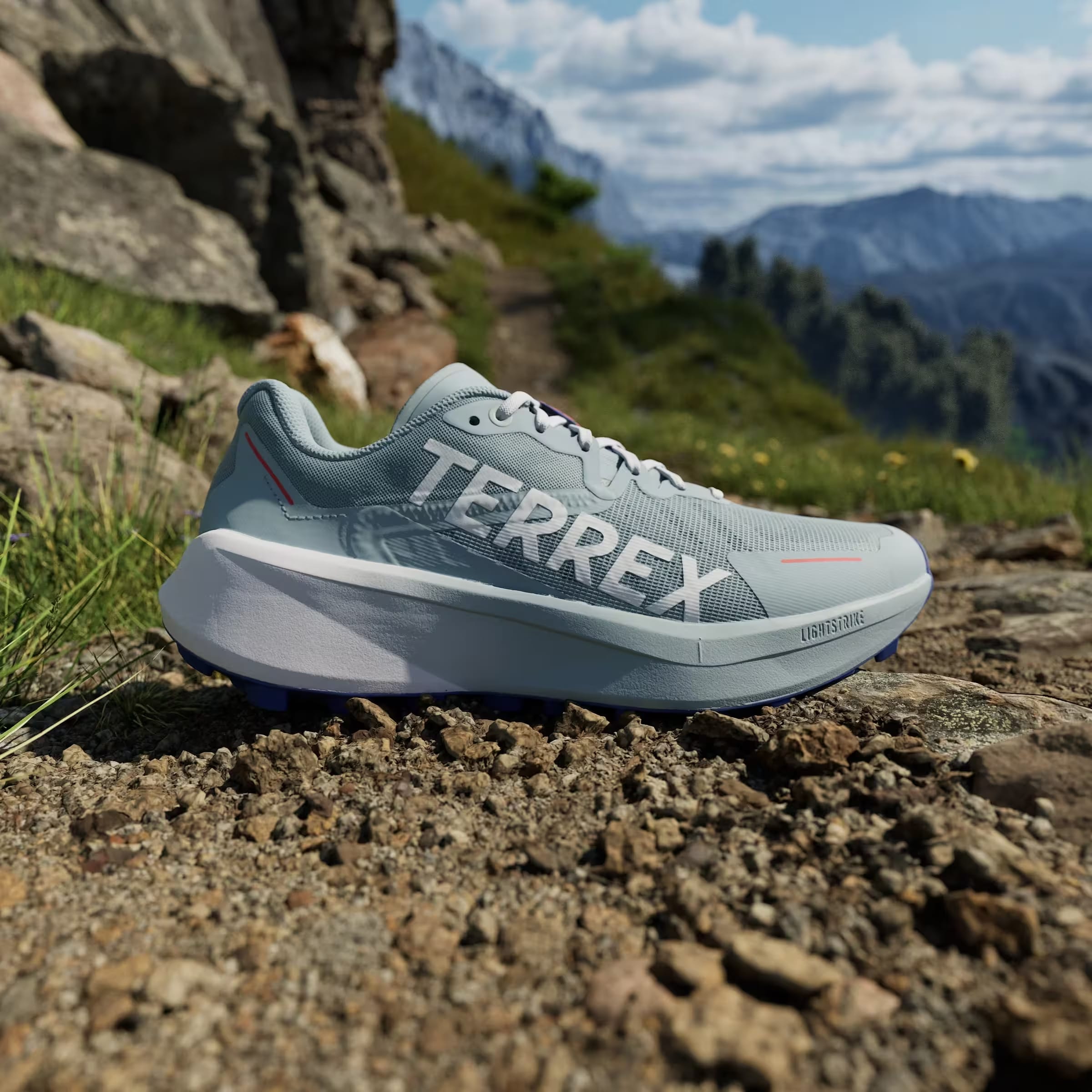 adidas Terrex Agravic 3 Trail Magic Grey Cloud White Semi Lucid Blue