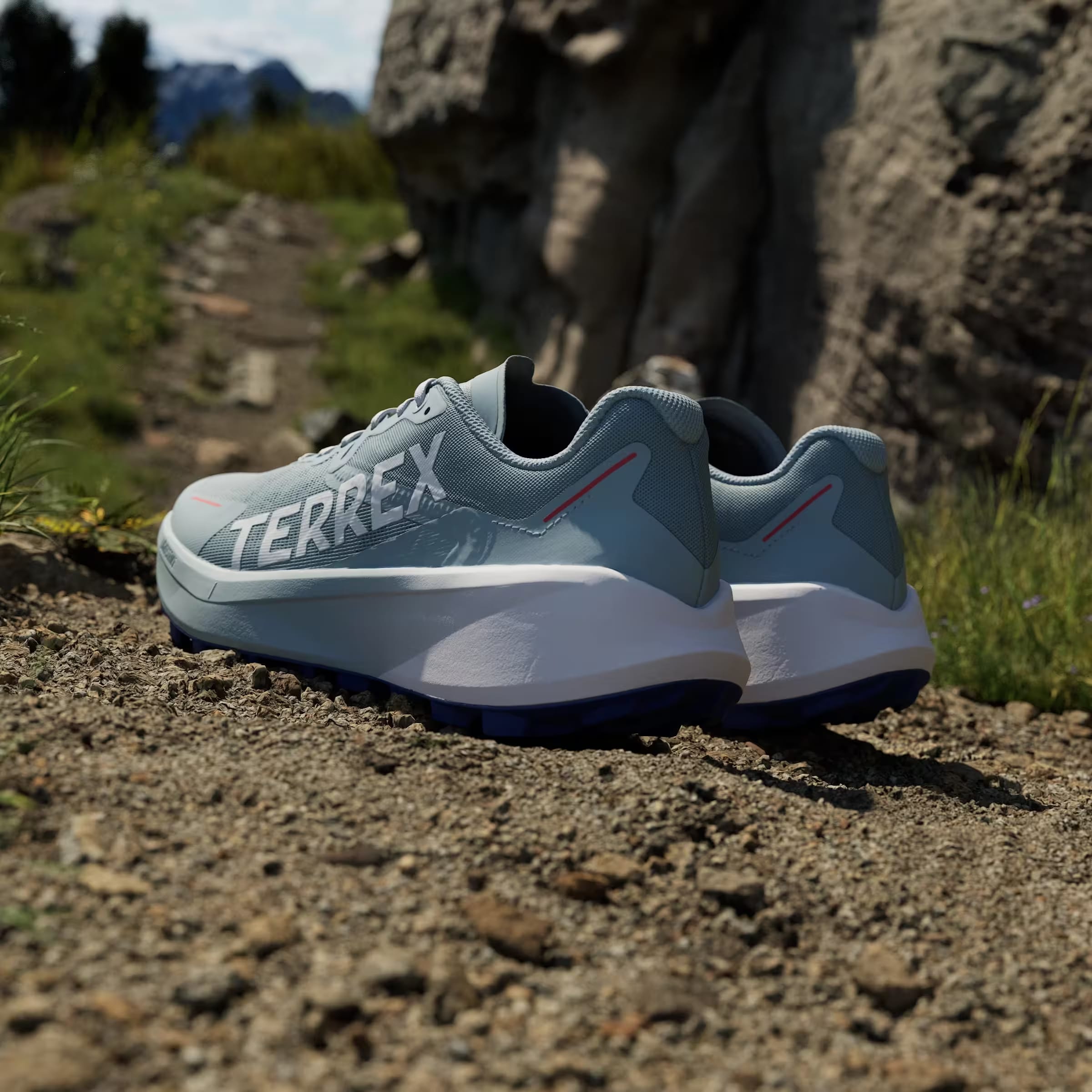 adidas Terrex Agravic 3 Trail Magic Grey Cloud White Semi Lucid Blue