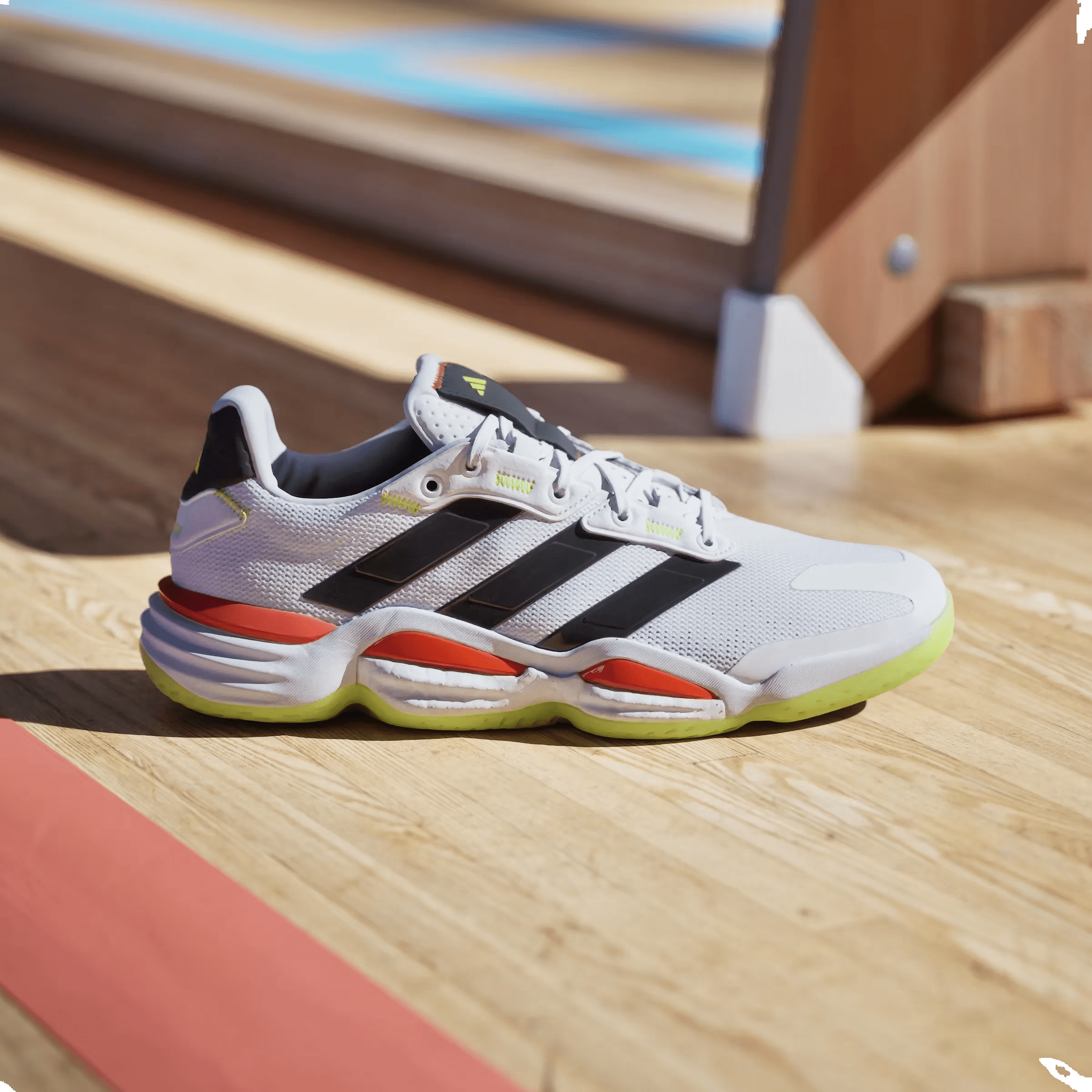 adidas Stabil 16 Indoor Cloud White Aurora Met. Aurora Plum