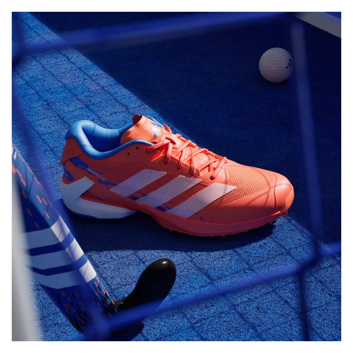 adidas Adizero Lux 3 Field Hockey Team Solar Orange Zero Metalic Bright Royal