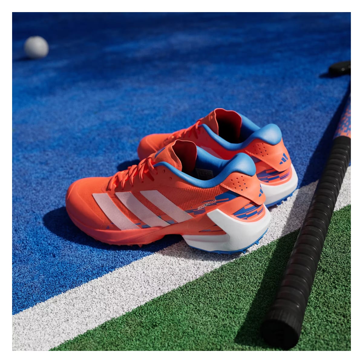 adidas Adizero Lux 3 Field Hockey Team Solar Orange Zero Metalic Bright Royal