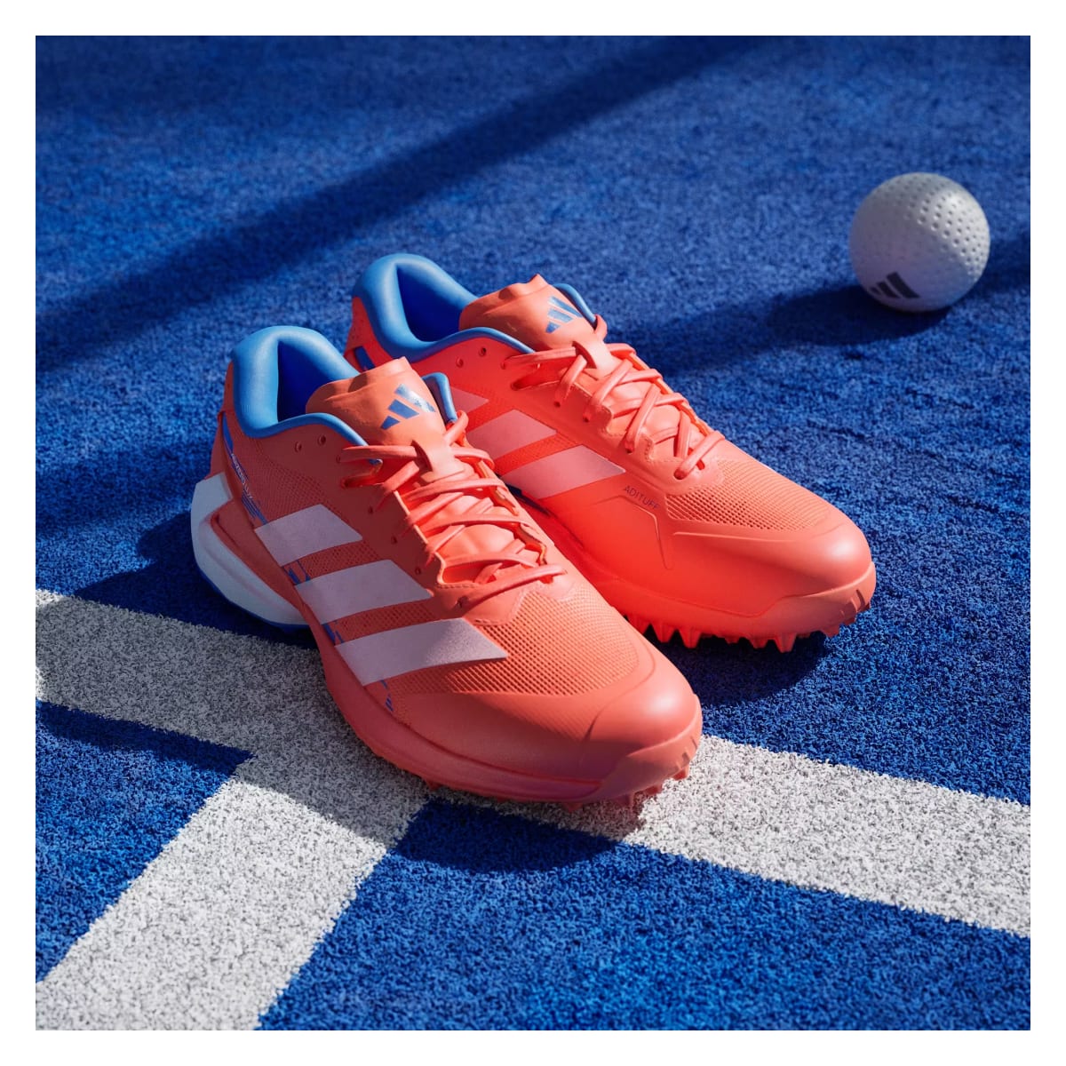 adidas Adizero Lux 3 Field Hockey Team Solar Orange Zero Metalic Bright Royal