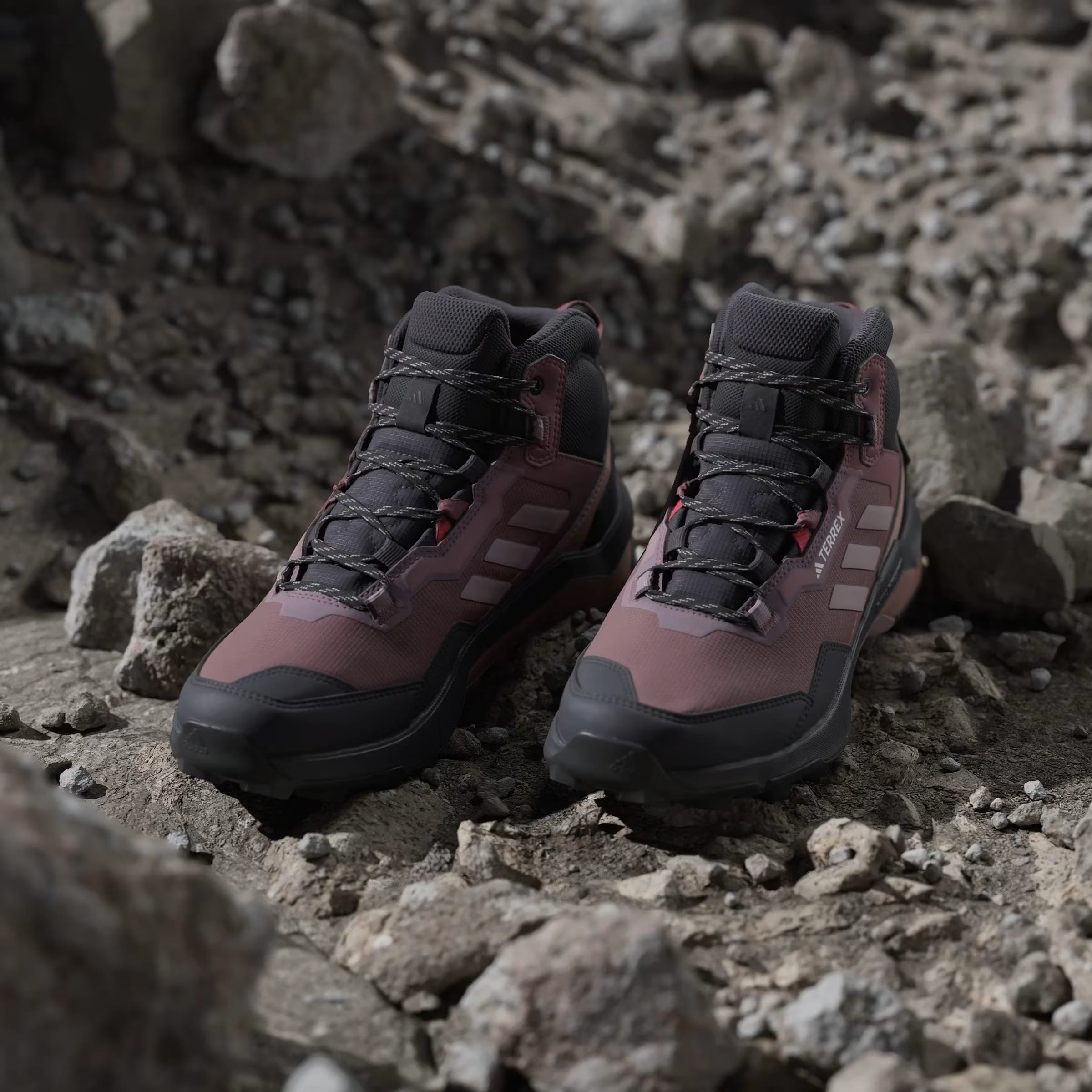 adidas Terrex AX4 Mid Gore-Tex Burgundy Preloved Fig Aurora Black (Women's)