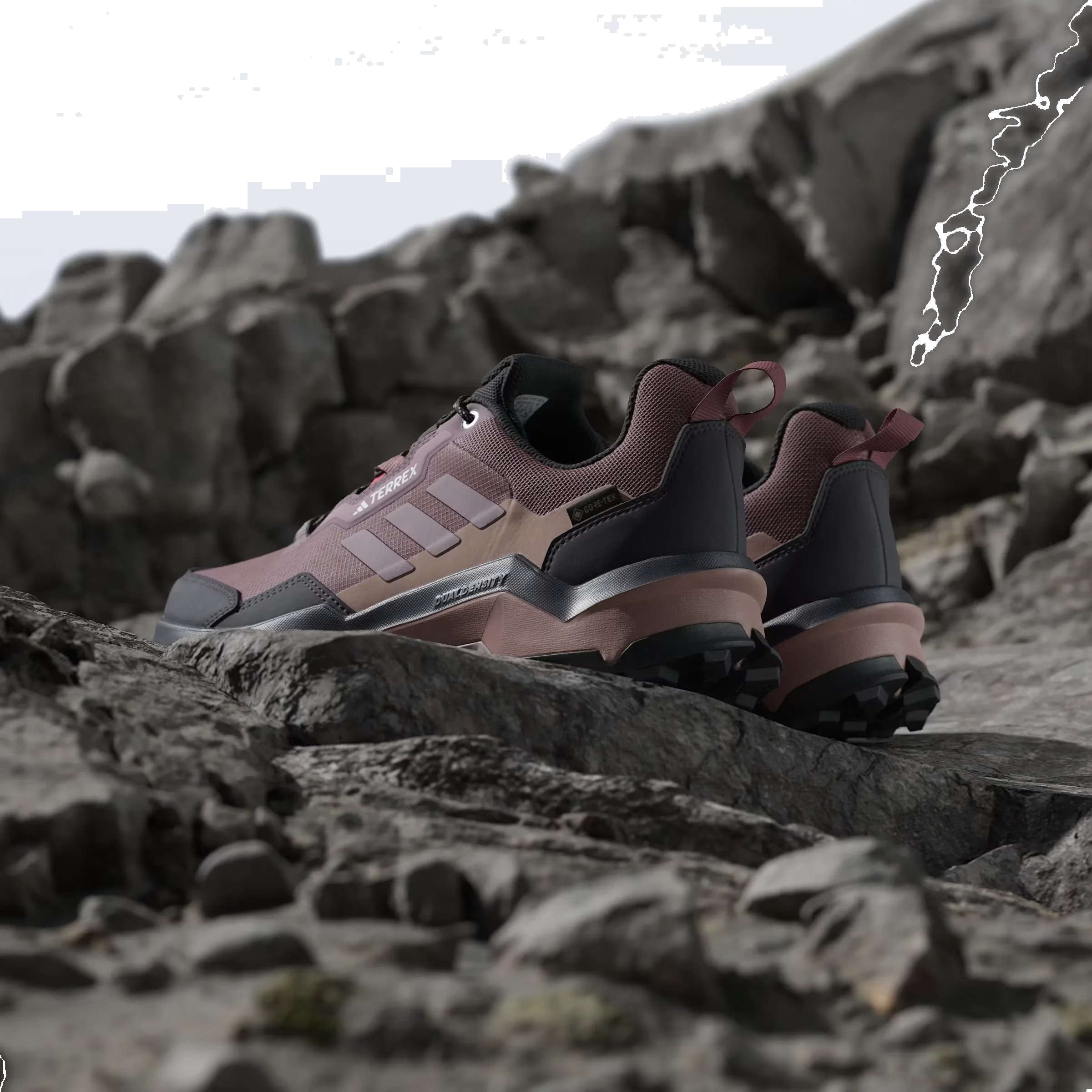 adidas Terrex AX4 Gore-Tex Burgundy Preloved Fig Warm Clay (Women's)