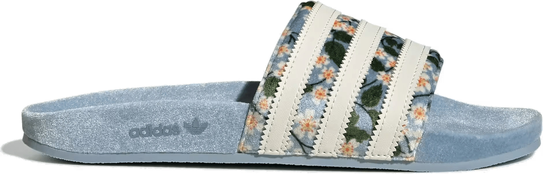 adidas Adilette Slides Liberty London Tactile Blue Floral (Women's)