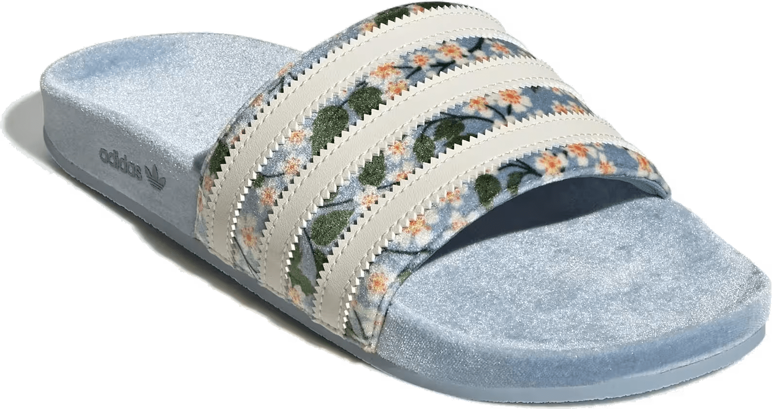 adidas Adilette Slides Liberty London Tactile Blue Floral (Women's)