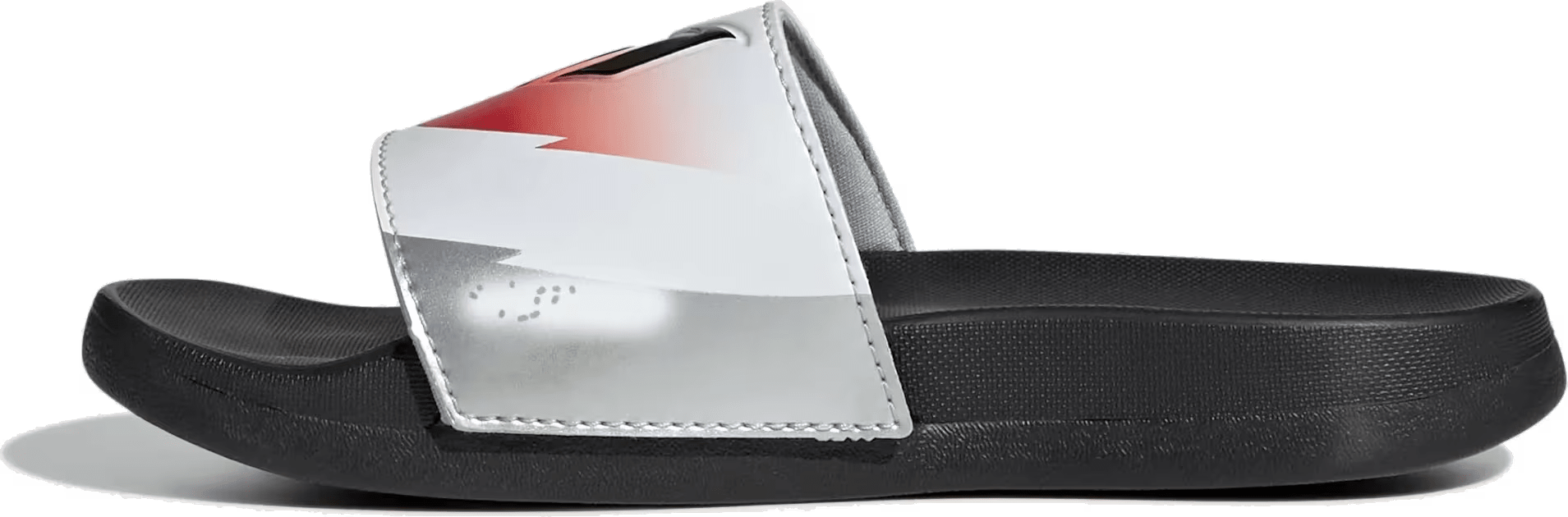 adidas Adilette Comfort Slides Messi White Black Lucid Red (GS)