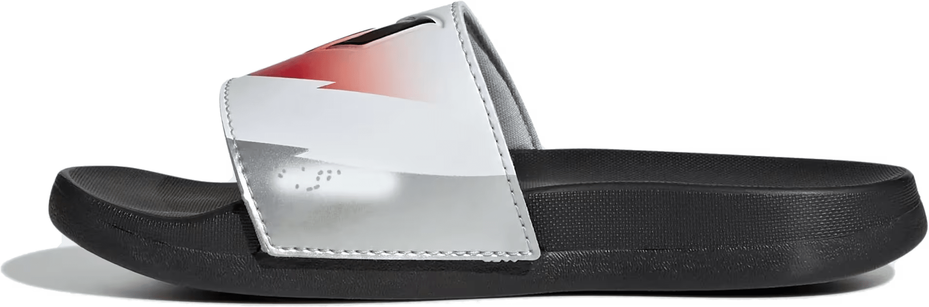 adidas Adilette Comfort Slides Messi White Black Lucid Red (GS)