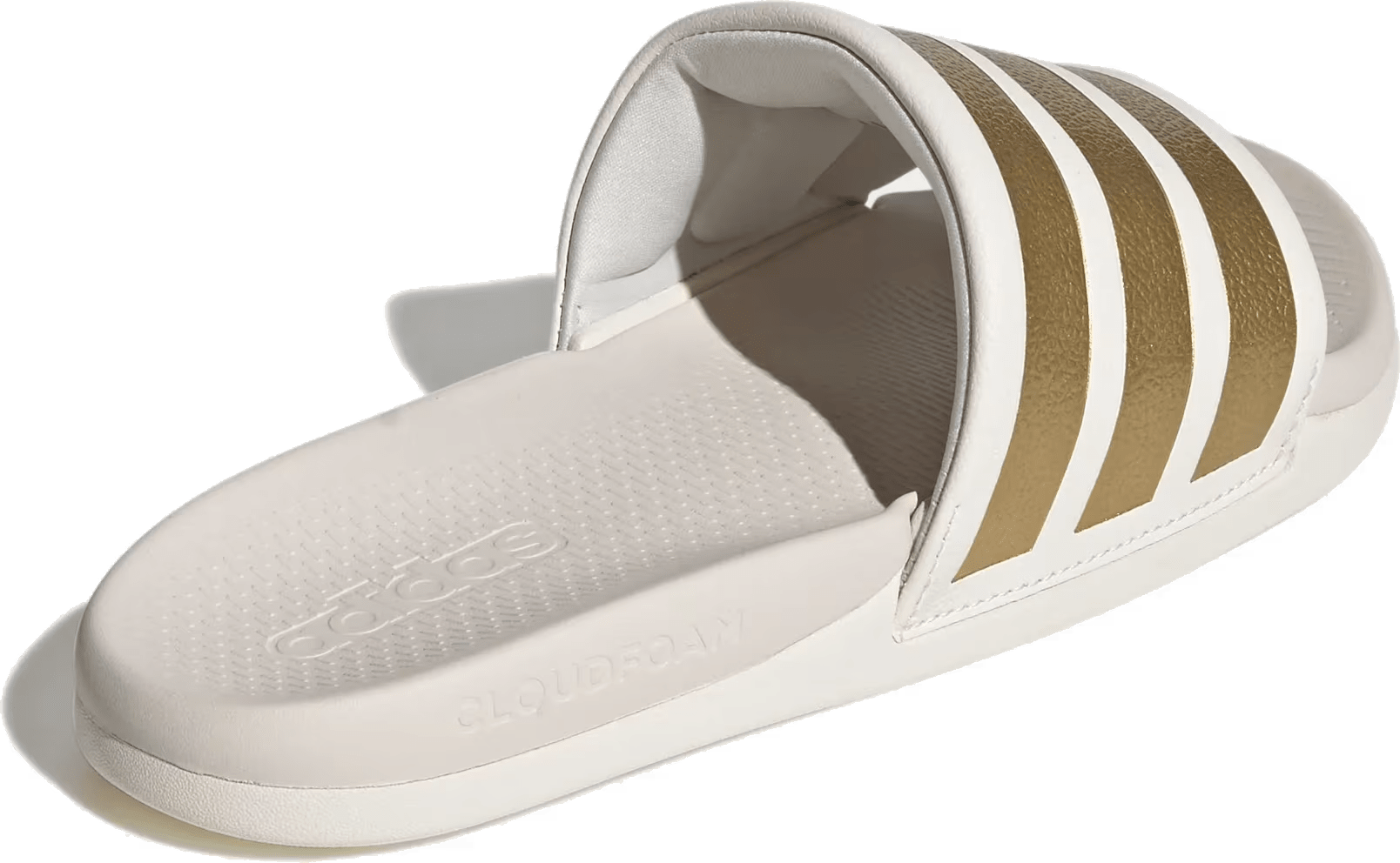 adidas Adilette Comfort 2.0 Slides Off White Gold Metallic (Women's)