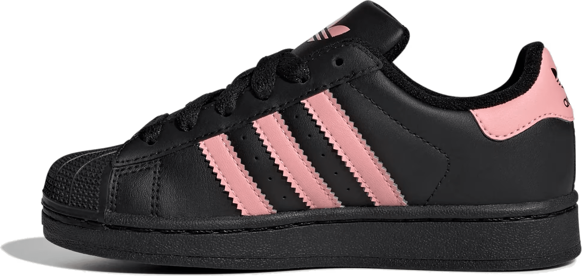 adidas Superstar II Black Glow Pink (PS)