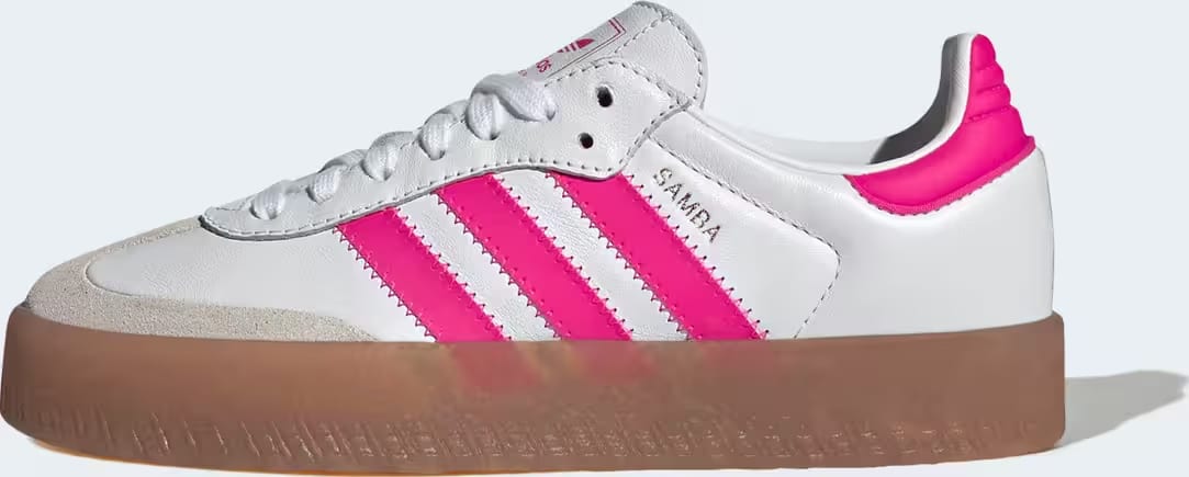 adidas Sambae White Shock Pink (GS)