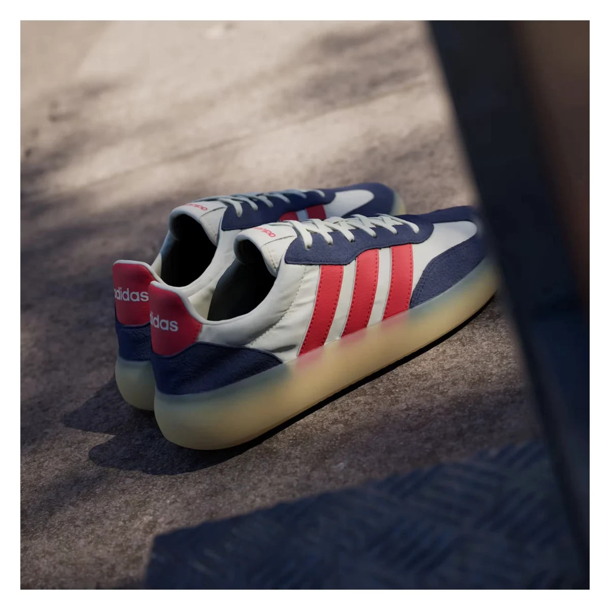 adidas Barreda Decode Off White Pure Ruby Dark Blue