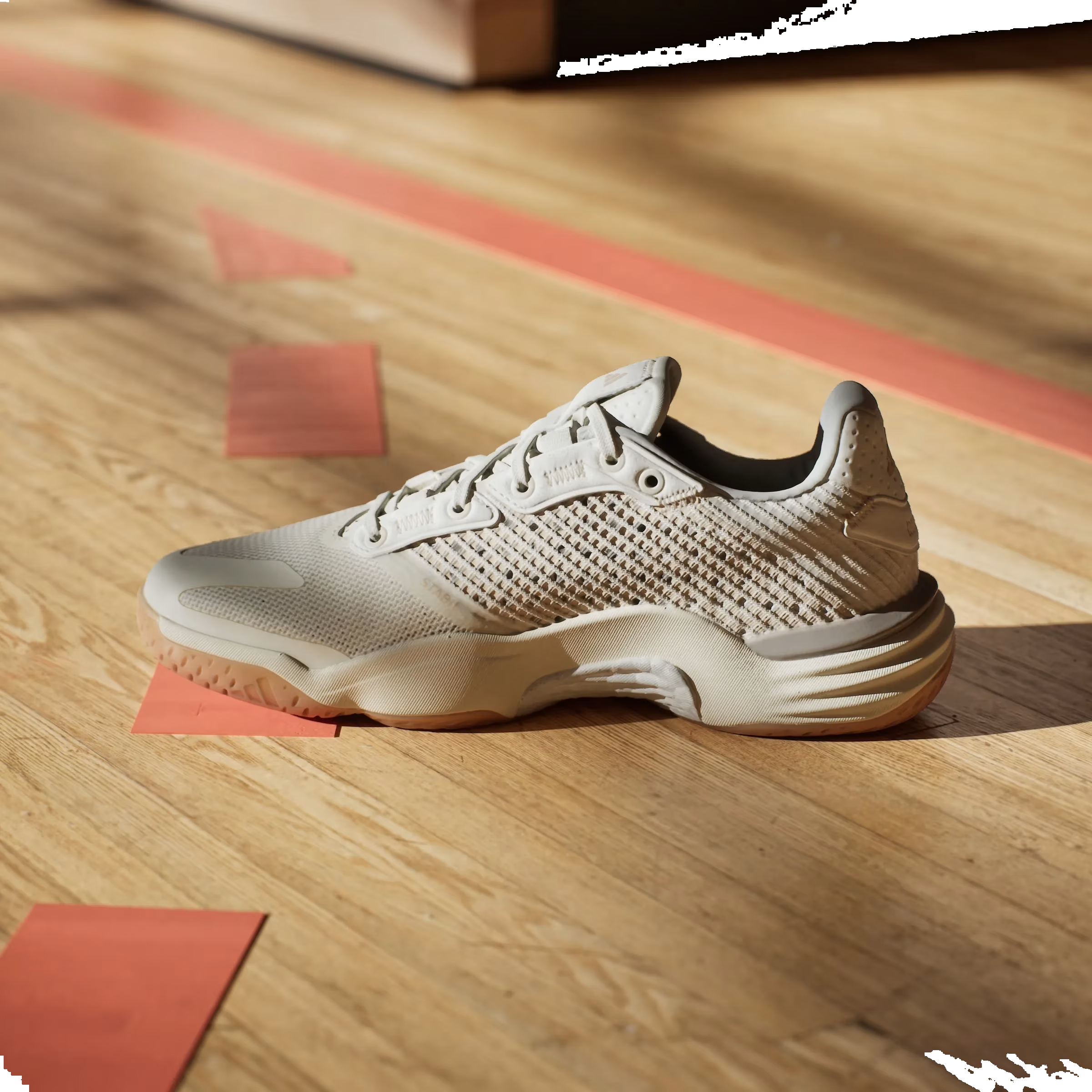 adidas Stabil 16 Indoor Off White Gold Metallic Crystal Sand (Women's)