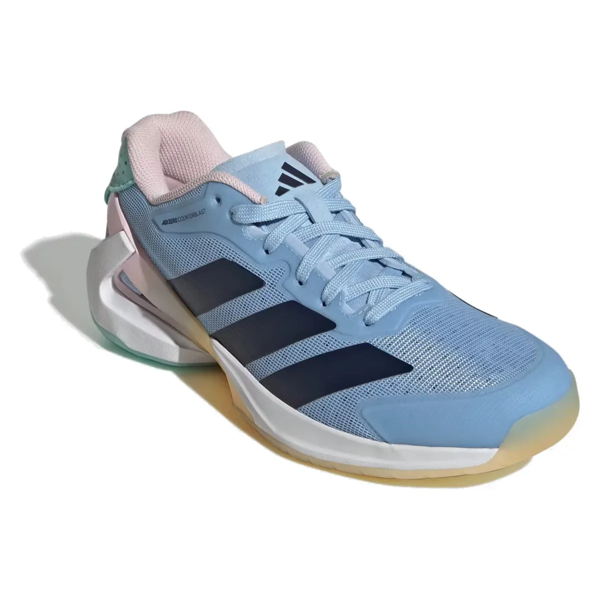 adidas Adizero Counterblast Indoor Glow Blue Shadow Navy Clear Pink (Women's)