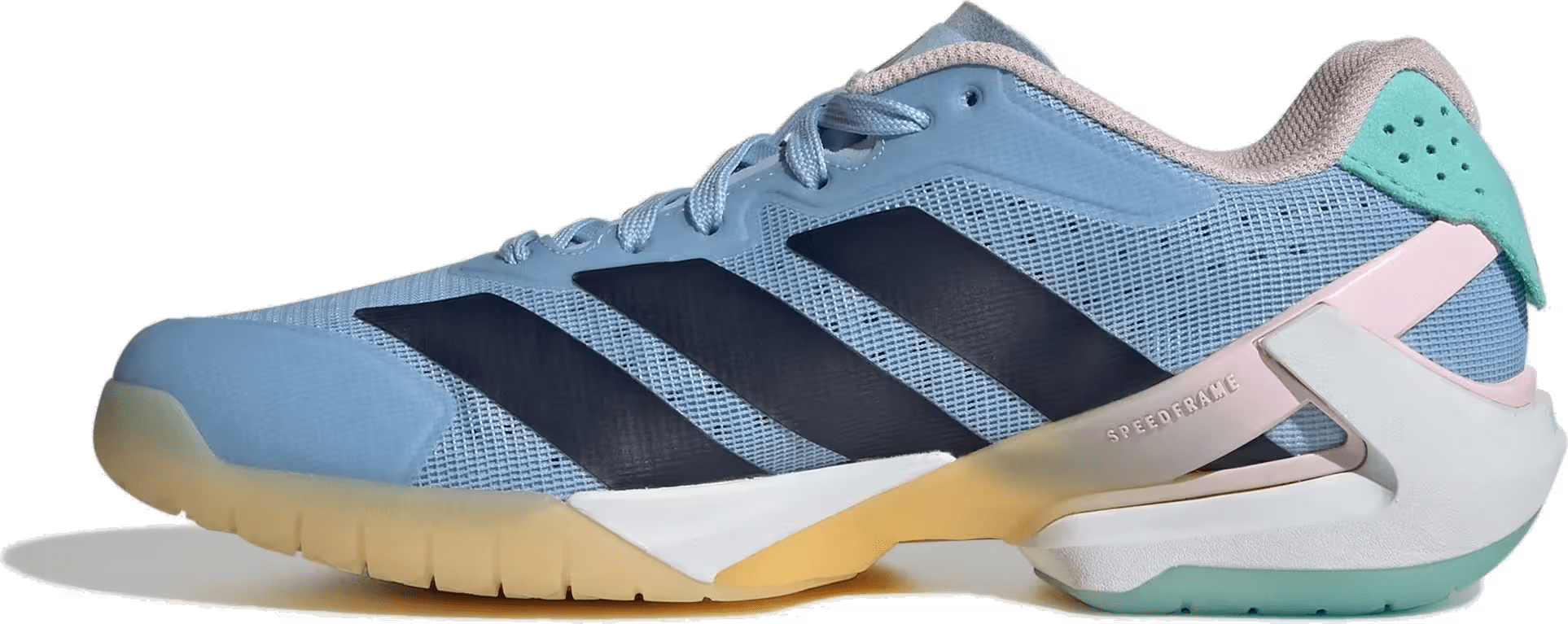 adidas Adizero Counterblast Indoor Glow Blue Shadow Navy Clear Pink (Women's)