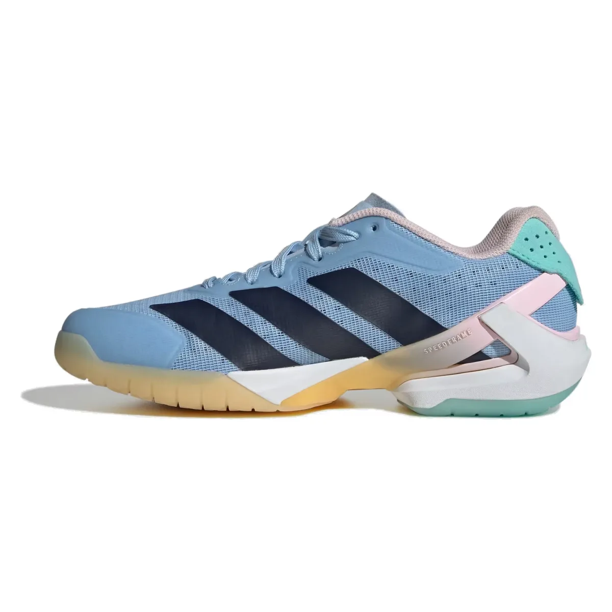 adidas Adizero Counterblast Indoor Glow Blue Shadow Navy Clear Pink (Women's)