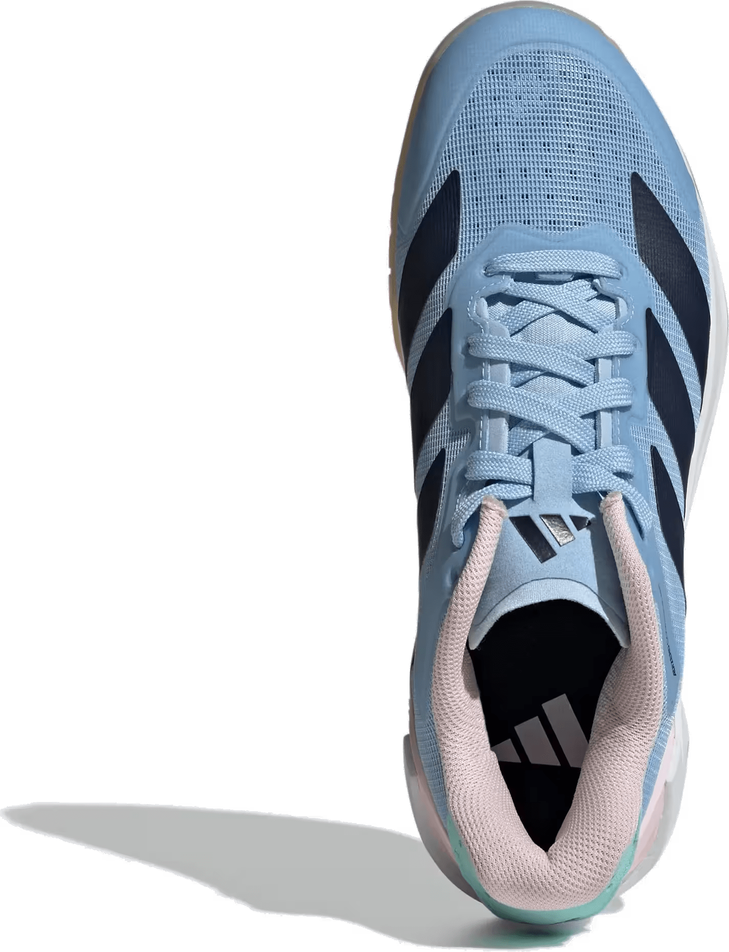 adidas Adizero Counterblast Indoor Glow Blue Shadow Navy Clear Pink (Women's)