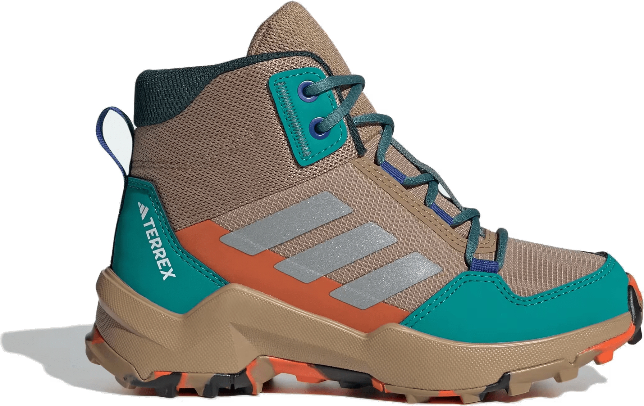 adidas Terrex AX4R Mid Cardboard Matte Silver Pure Teal (GS)