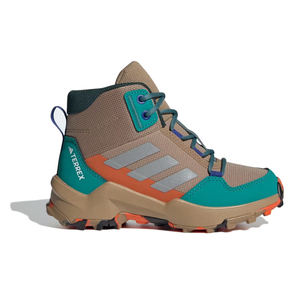adidas Terrex AX4R Mid Cardboard Matte Silver Pure Teal (GS)