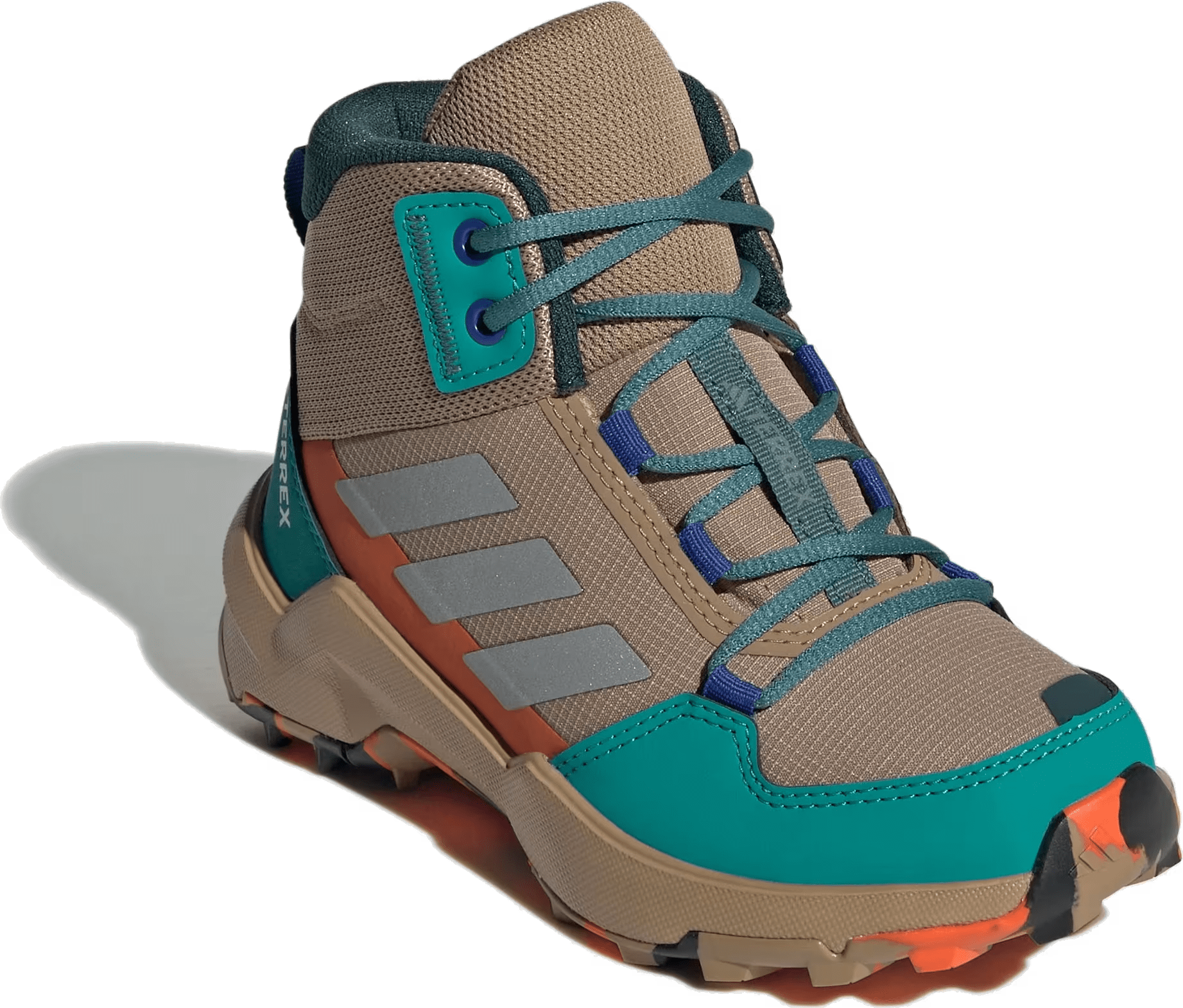adidas Terrex AX4R Mid Cardboard Matte Silver Pure Teal (GS)
