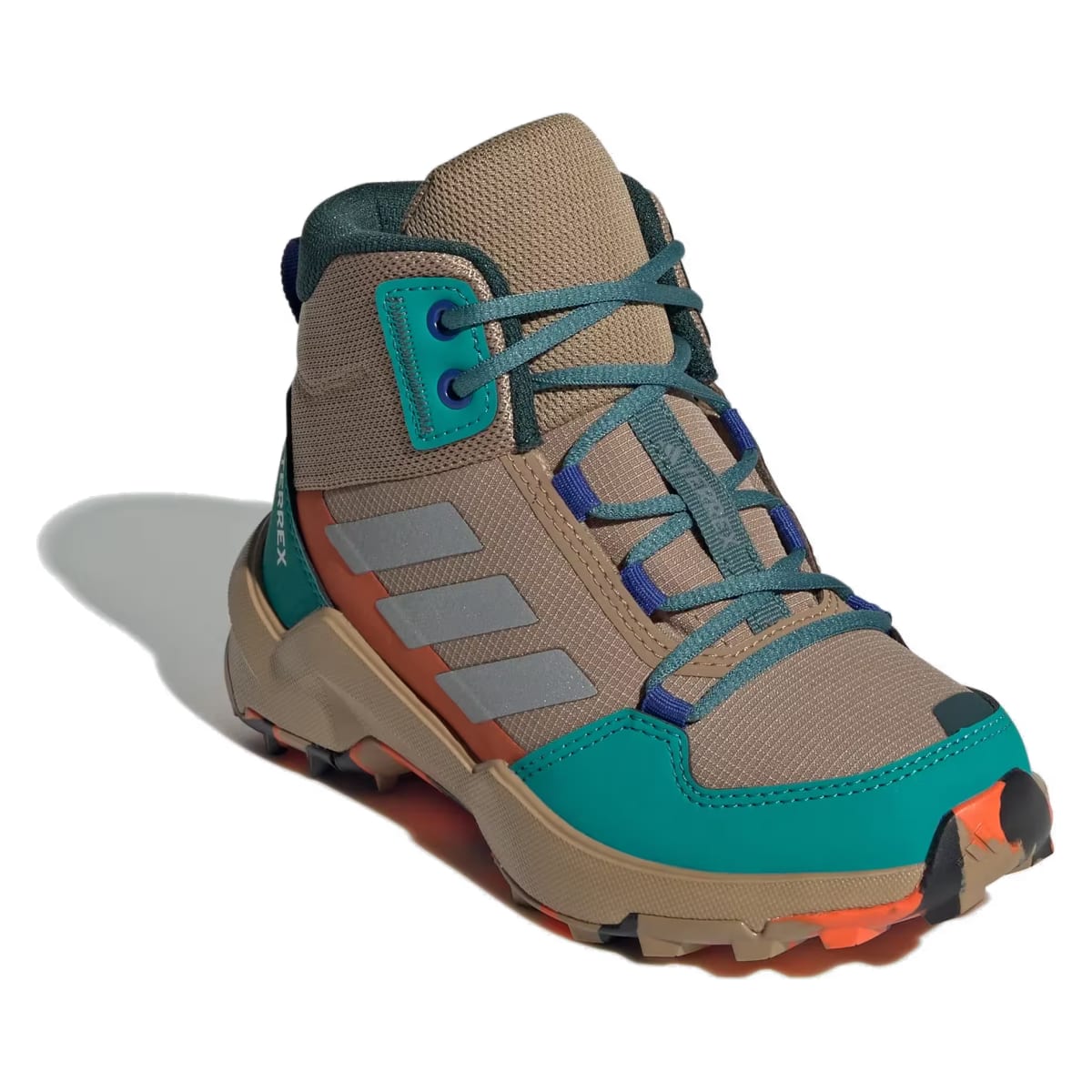 adidas Terrex AX4R Mid Cardboard Matte Silver Pure Teal (GS)