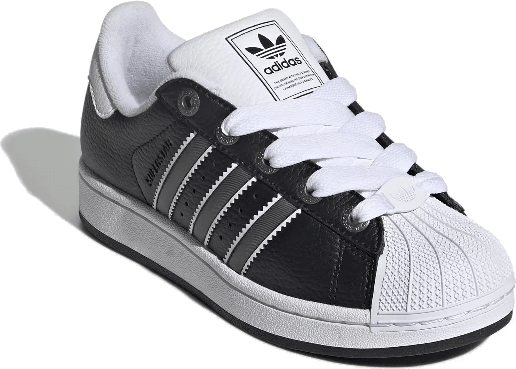adidas Superstar II Core Black Matte Silver Cloud White (GS)