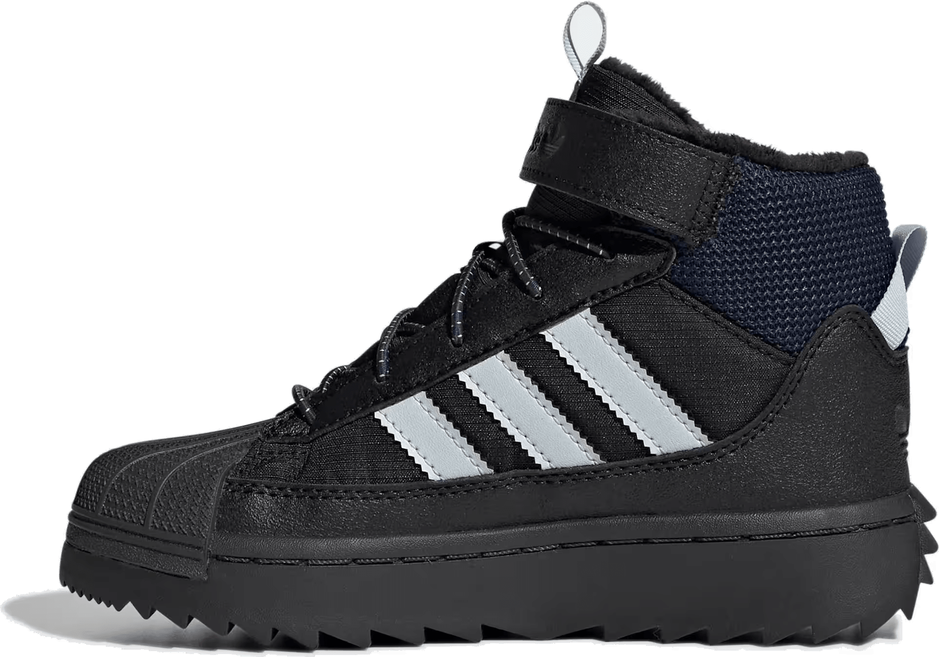adidas Superstar Winter Trek Black Halo Blue Carbon (PS)