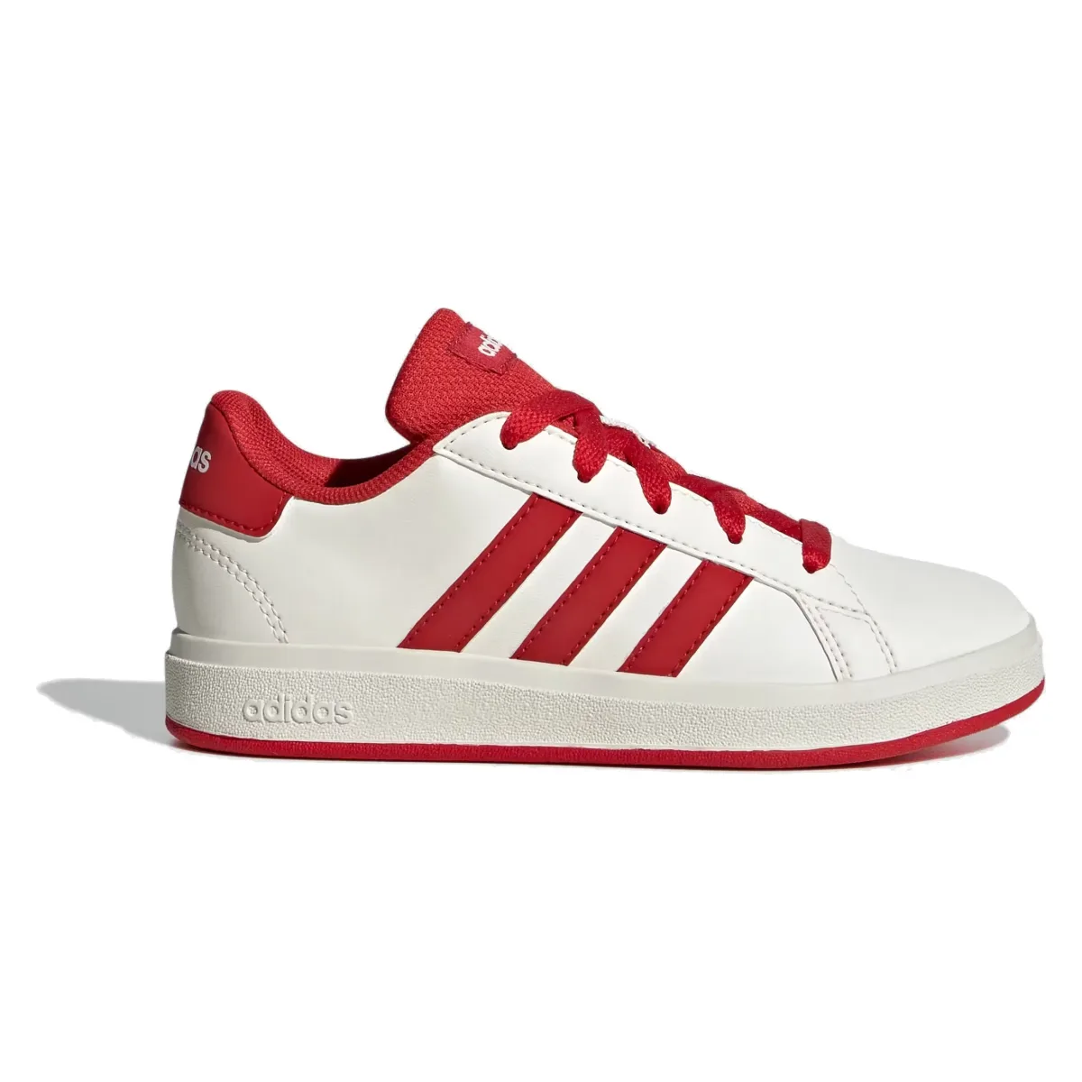 adidas Grand Court Lifestyle Off White Collegiate Red Core Black (GS)