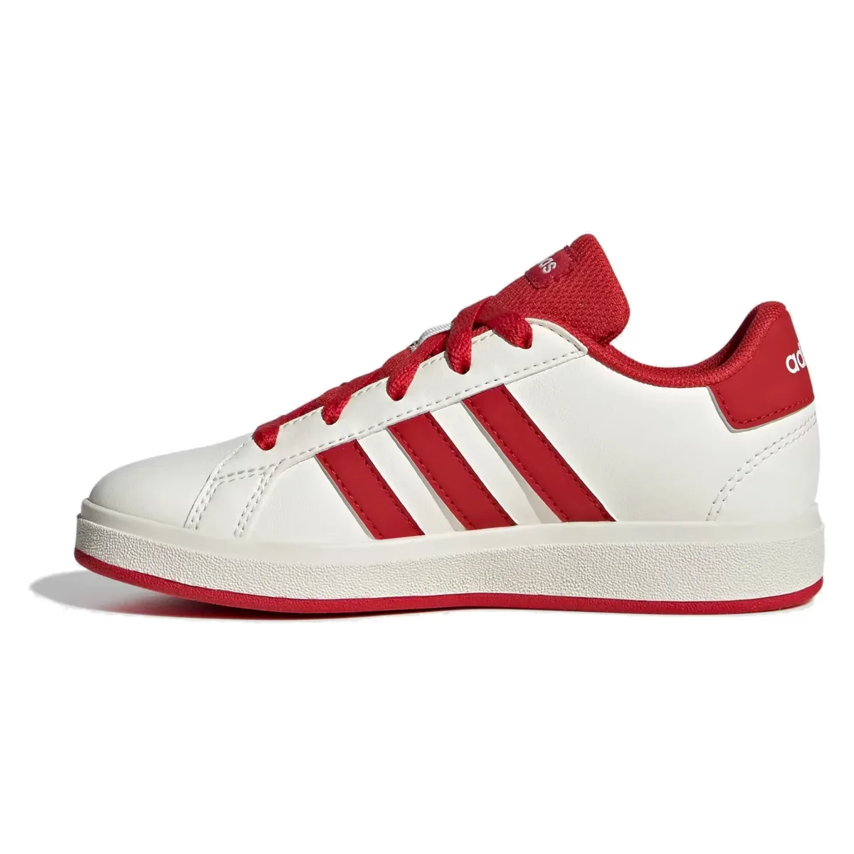 adidas Grand Court Lifestyle Off White Collegiate Red Core Black (GS)