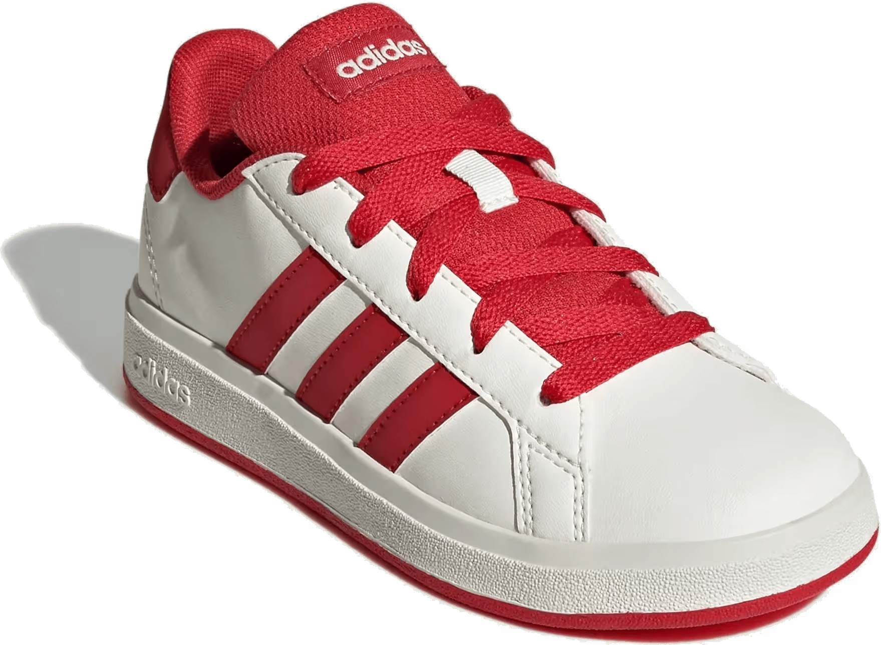 adidas Grand Court Lifestyle Off White Collegiate Red Core Black (GS)