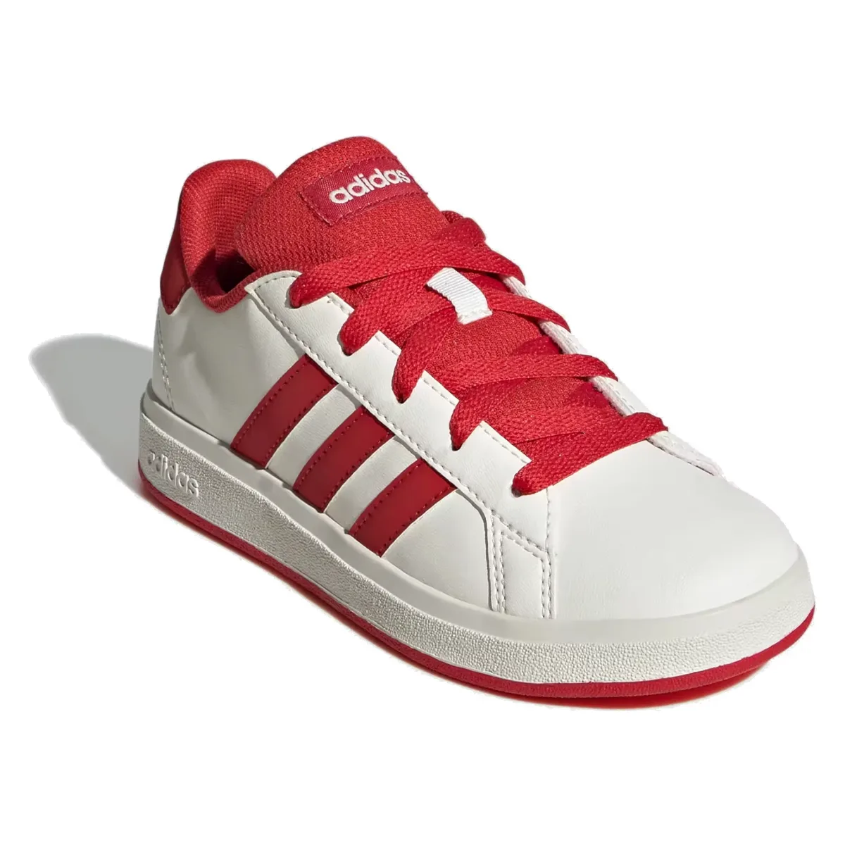 adidas Grand Court Lifestyle Off White Collegiate Red Core Black (GS)