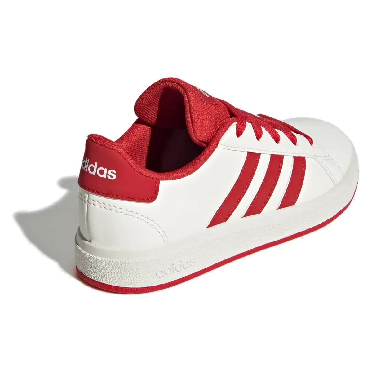adidas Grand Court Lifestyle Off White Collegiate Red Core Black (GS)
