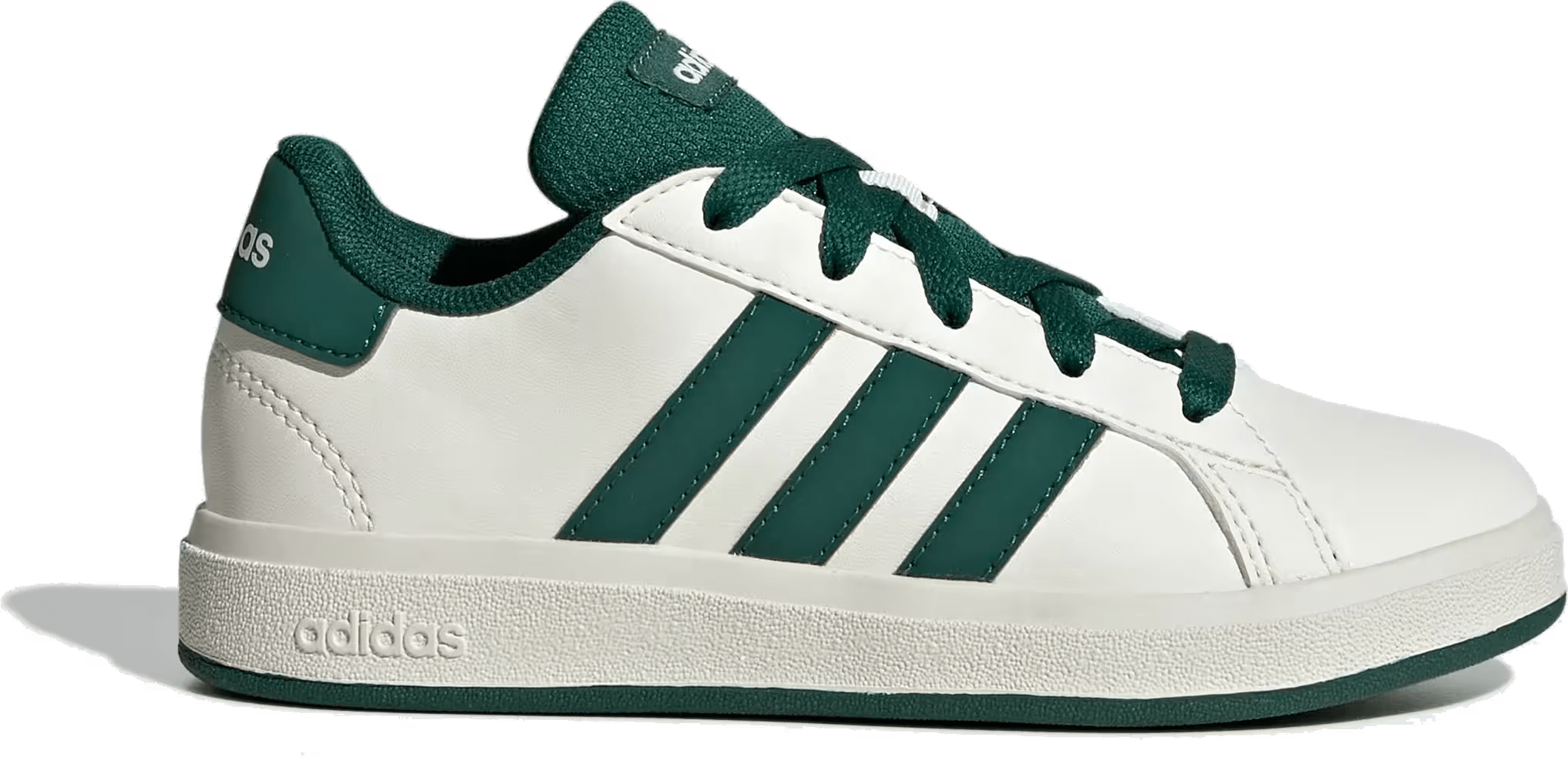 adidas Grand Court Lifestyle Off White Collegiate Green Core Black (GS)