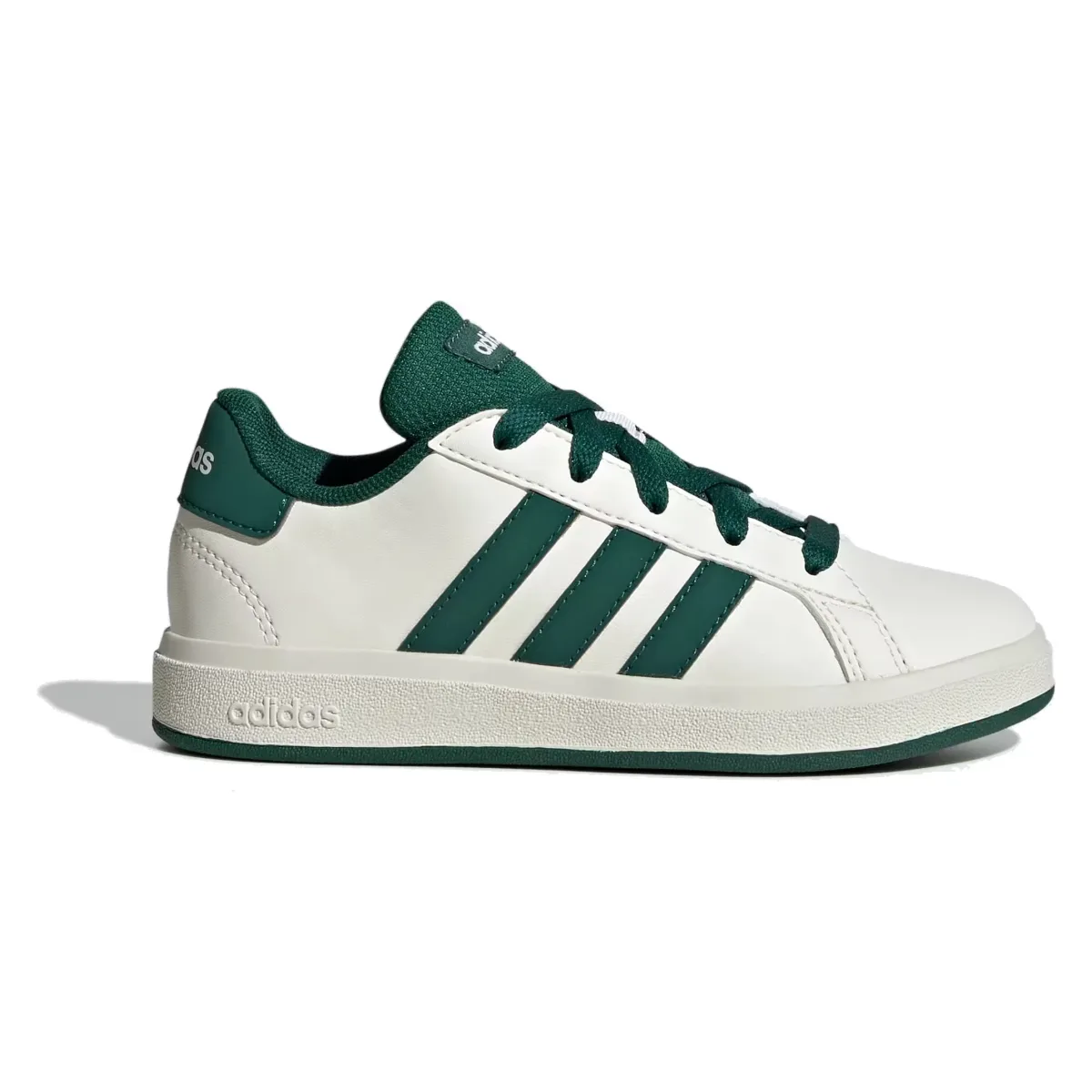 adidas Grand Court Lifestyle Off White Collegiate Green Core Black (GS)