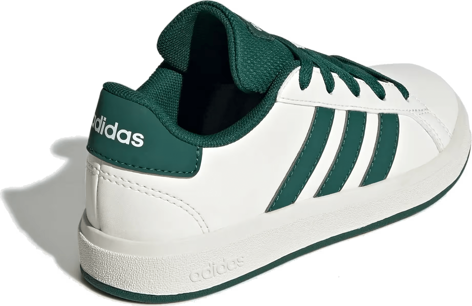adidas Grand Court Lifestyle Off White Collegiate Green Core Black (GS)