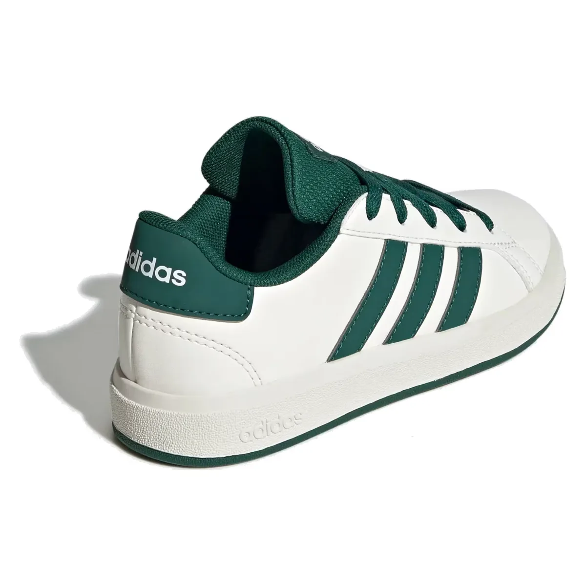 adidas Grand Court Lifestyle Off White Collegiate Green Core Black (GS)