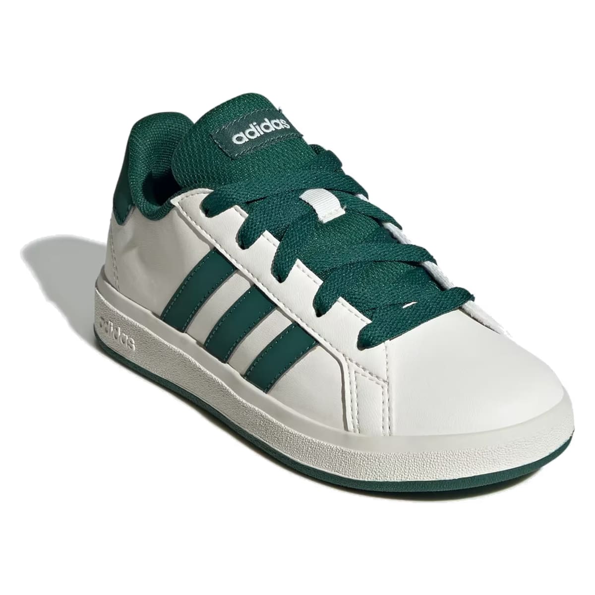 adidas Grand Court Lifestyle Off White Collegiate Green Core Black (GS)