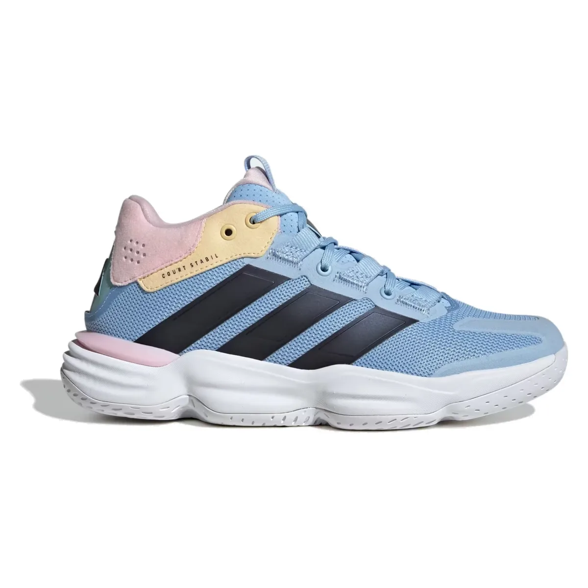 adidas Court Stabil Indoor White Bright Royal (Women's)