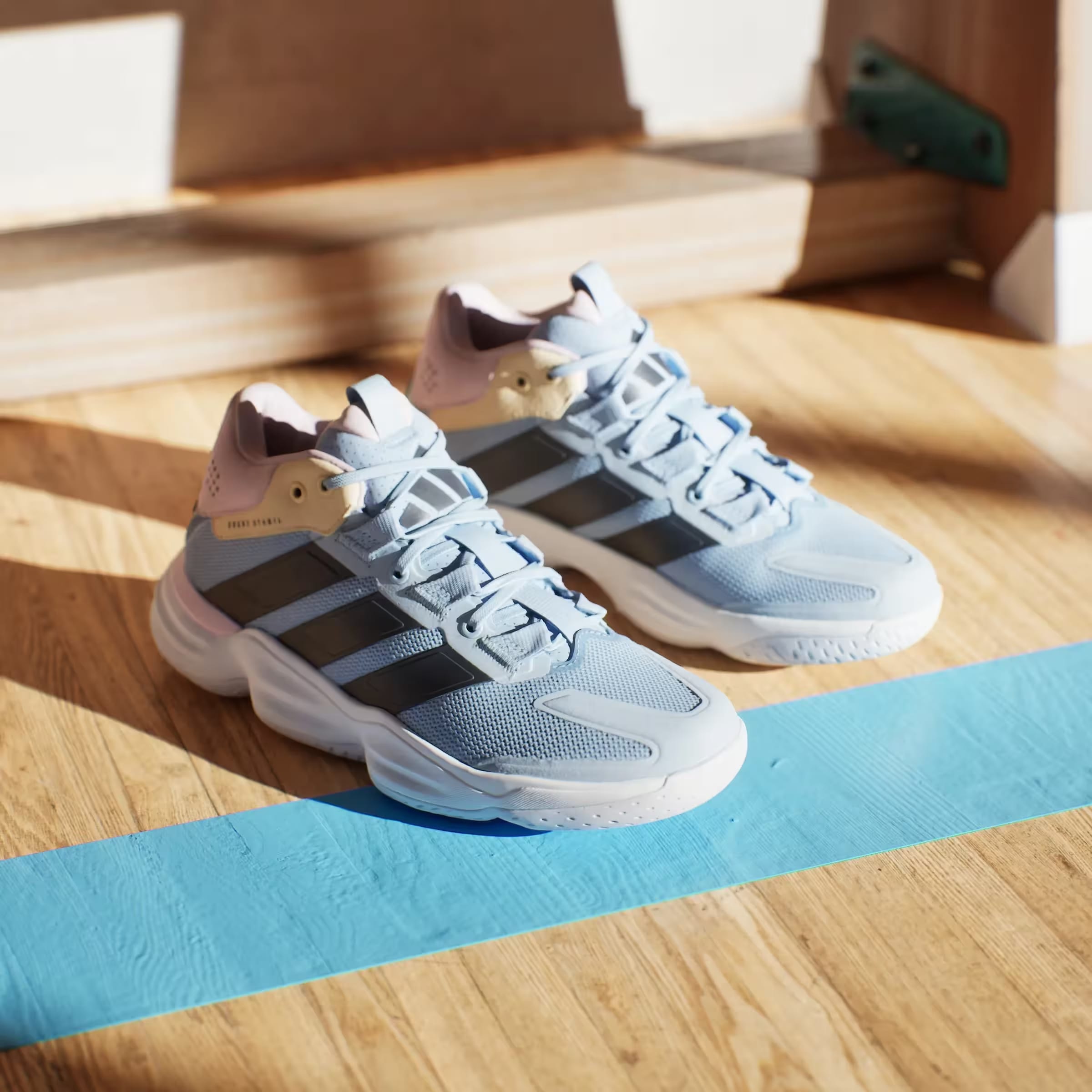 adidas Court Stabil Indoor White Bright Royal (Women's)