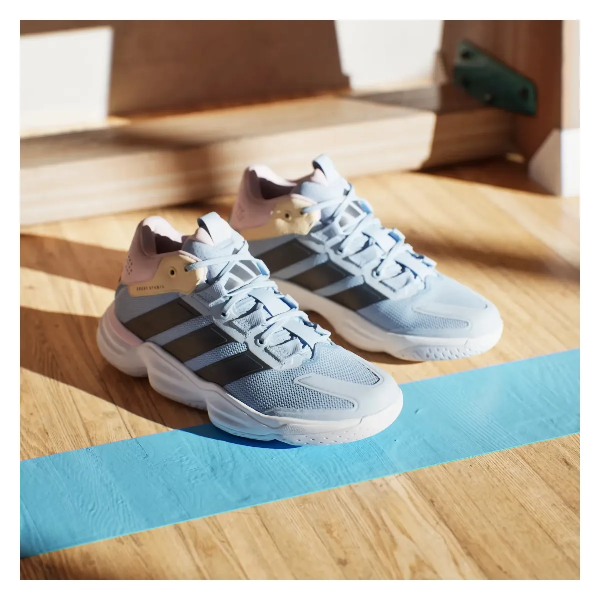 adidas Court Stabil Indoor White Bright Royal (Women's)