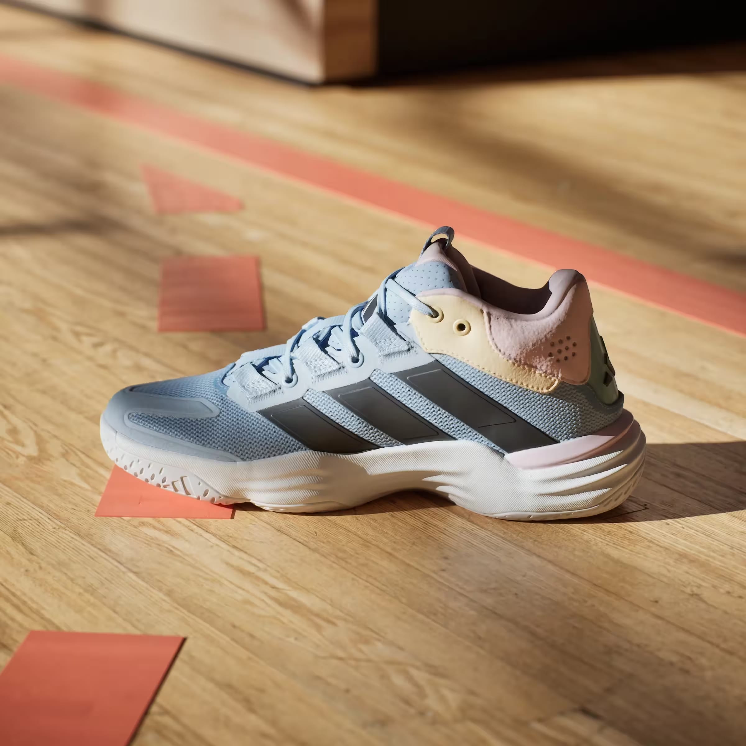 adidas Court Stabil Indoor White Bright Royal (Women's)