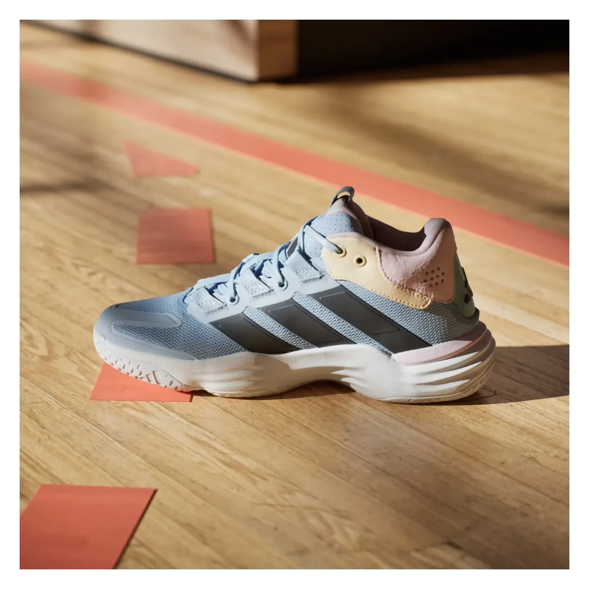 adidas Court Stabil Indoor White Bright Royal (Women's)