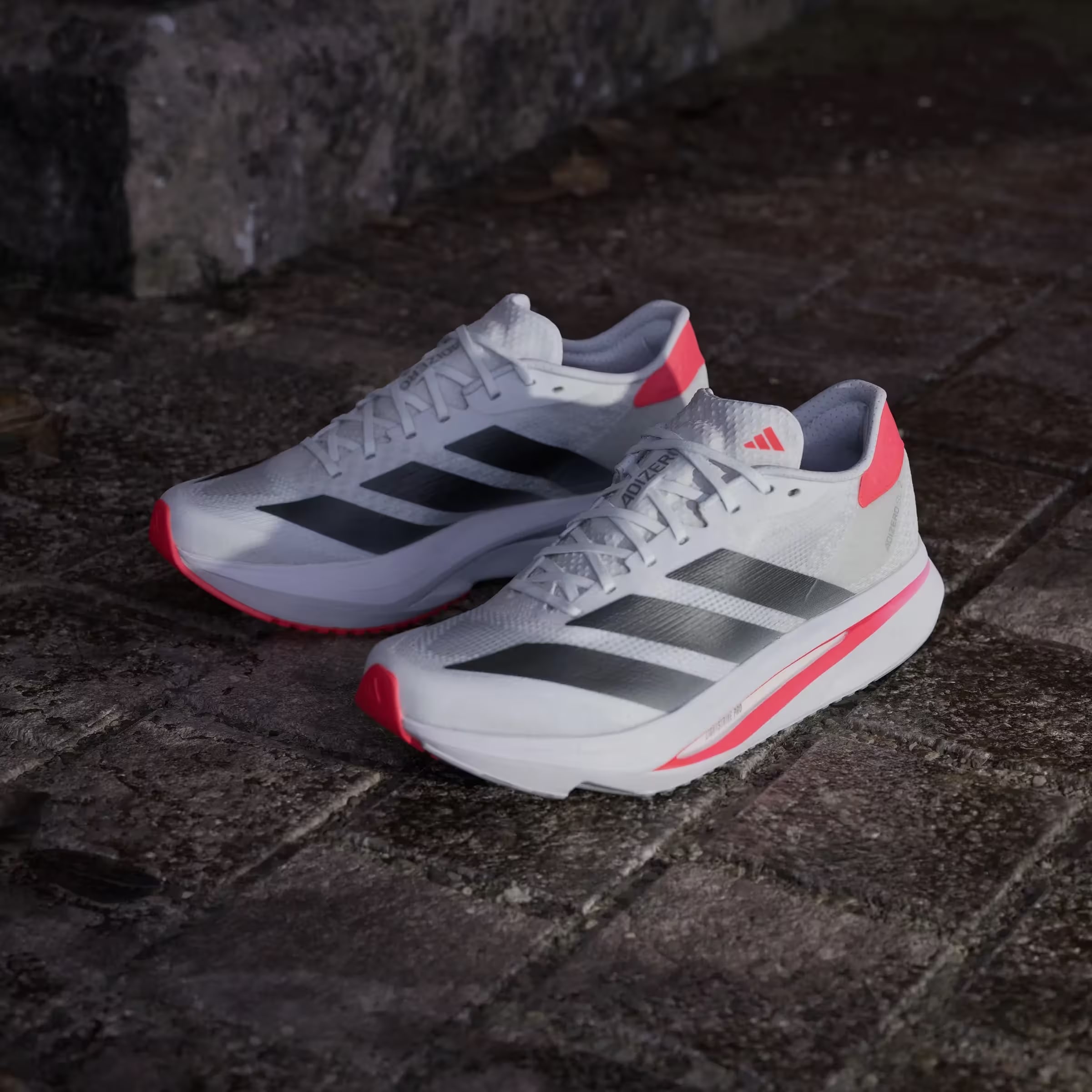 adidas Adizero SL2 Cloud White Core Black Lucid Red (Women's)