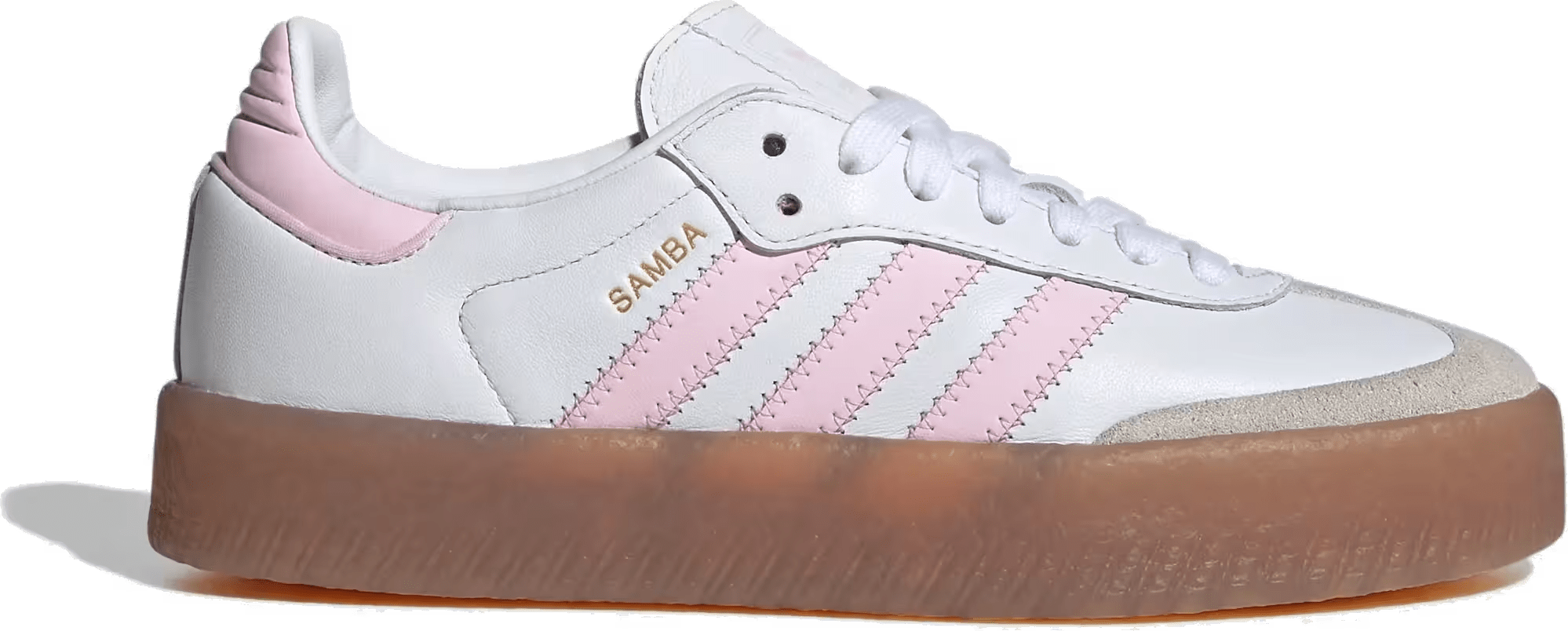 adidas Sambae Cloud White Clear Pink Gold Metallic (GS)
