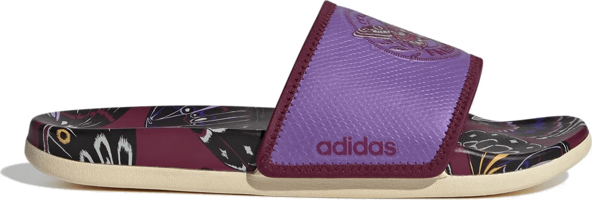 adidas Adilette Comfort Slides Purple Warm Vanilla (Women's)