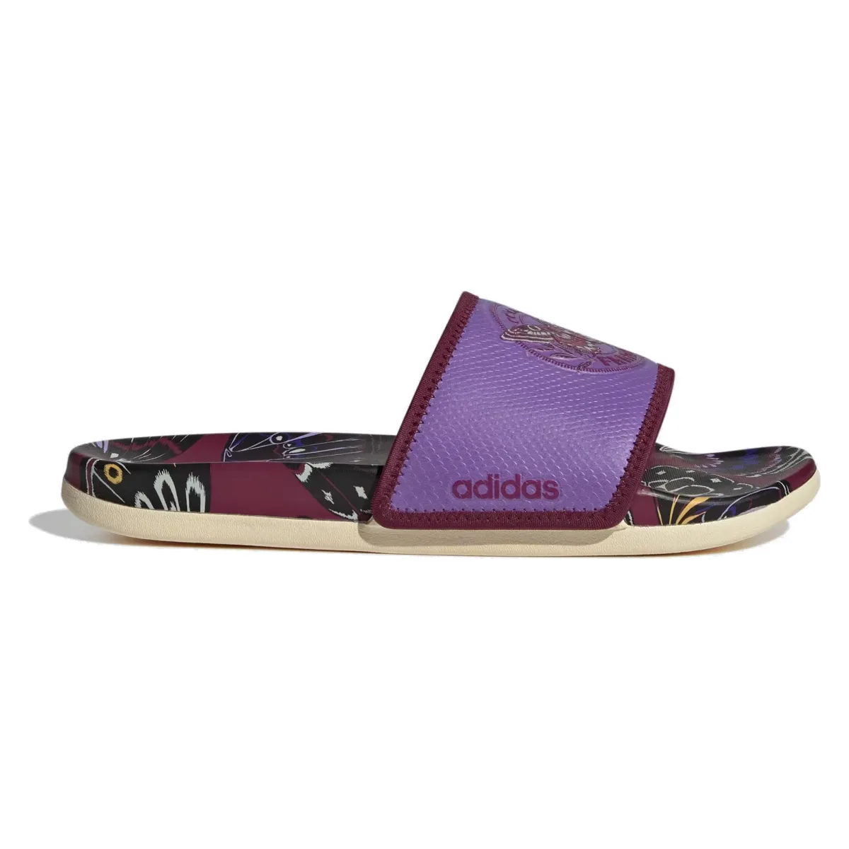 adidas Adilette Comfort Slides Purple Warm Vanilla (Women's)